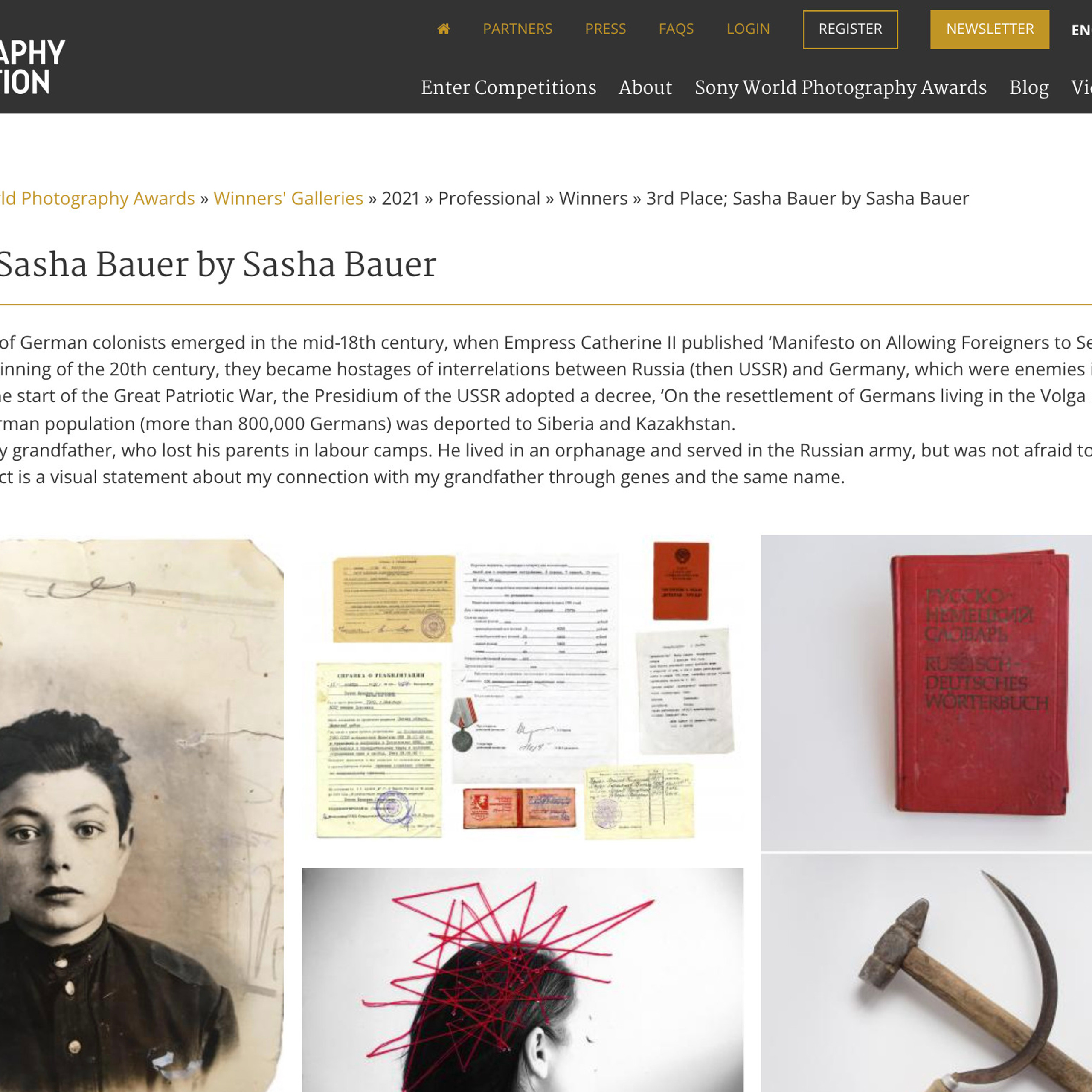 Sasha Bauer. Contemporary russian photographer Sasha Bauer