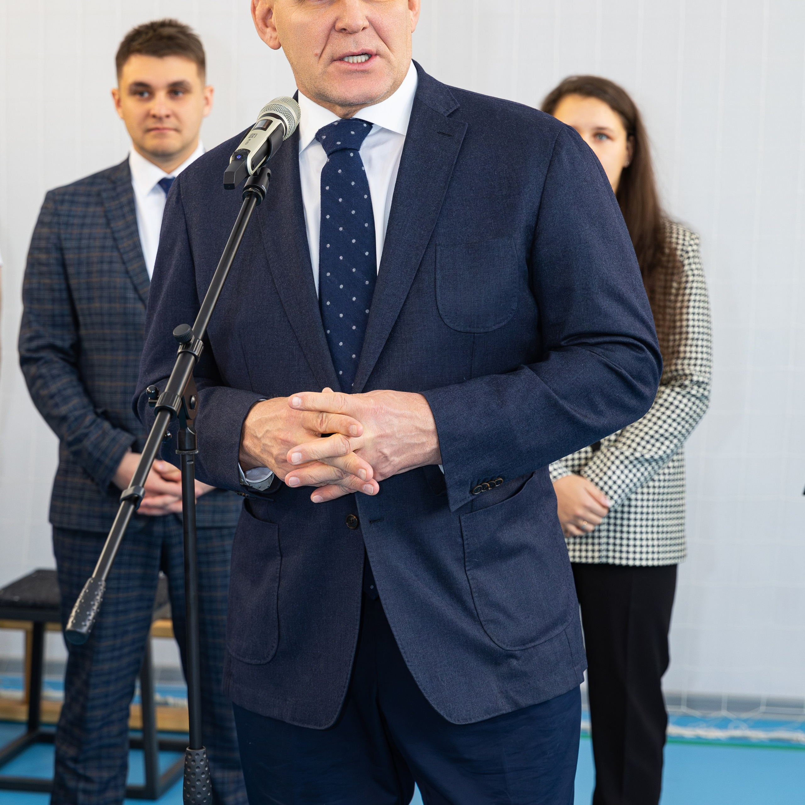 Открытия спортивного зала по вольной борьбе. В школе № 221