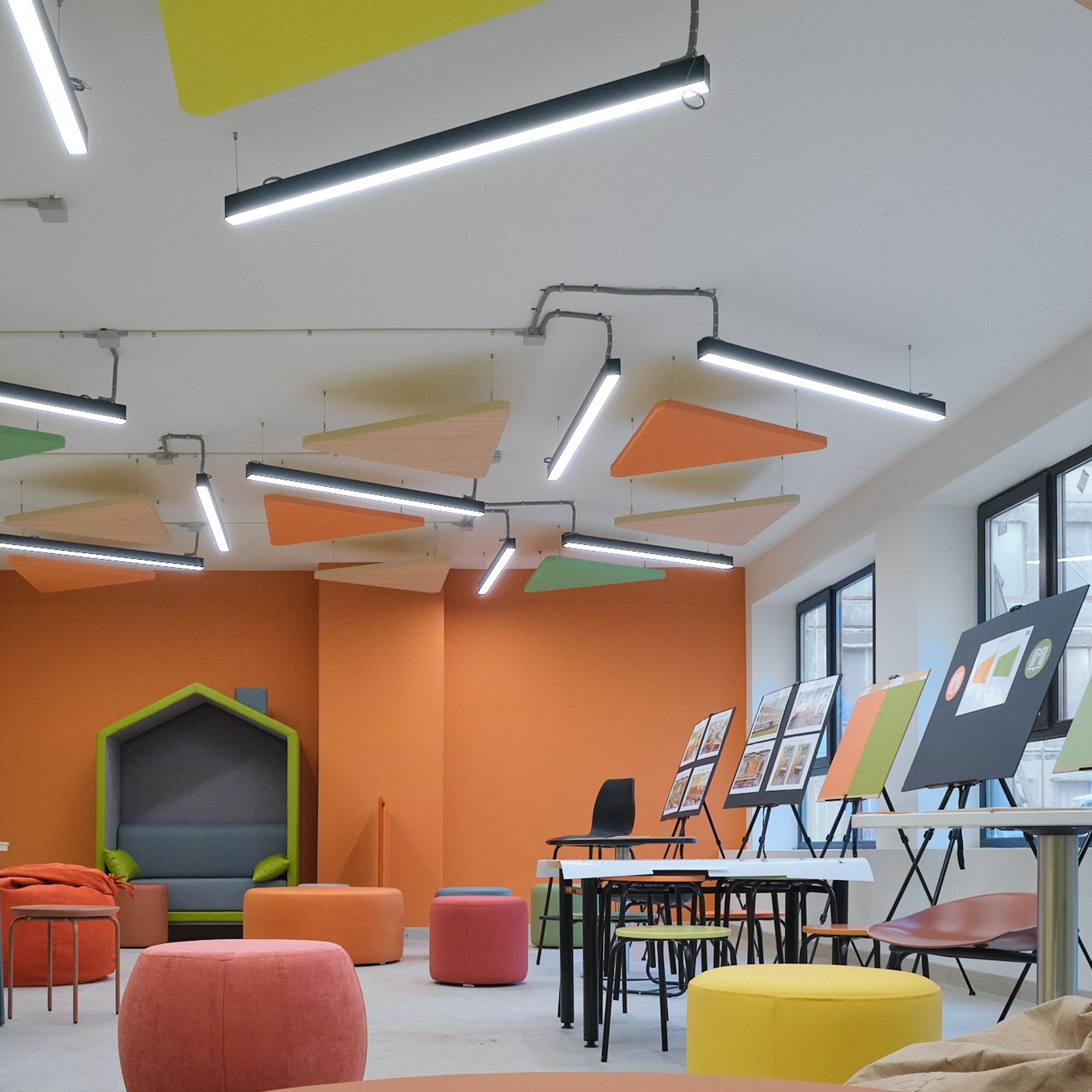 Геометрический подвесной потолок