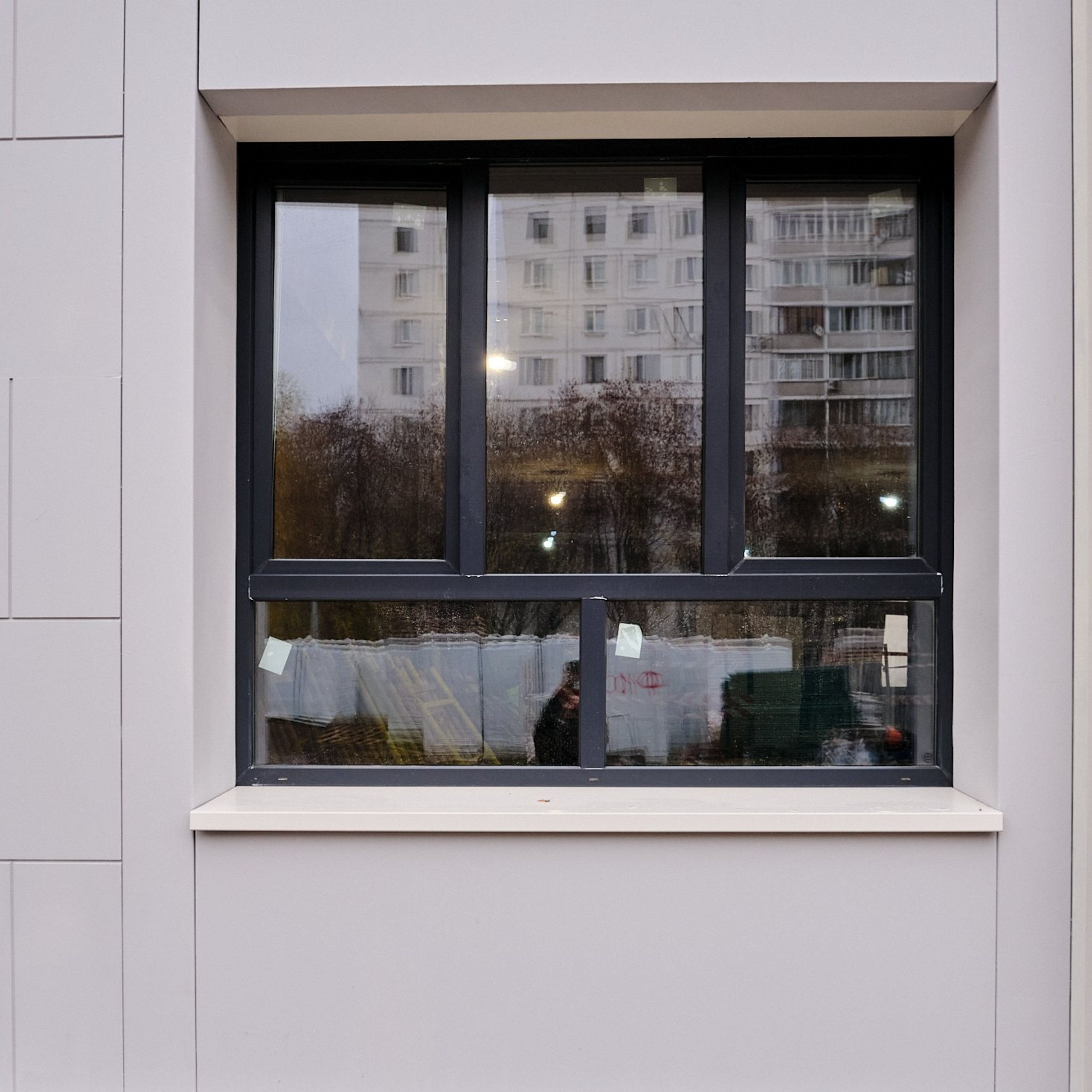 Окно после фасадных работ