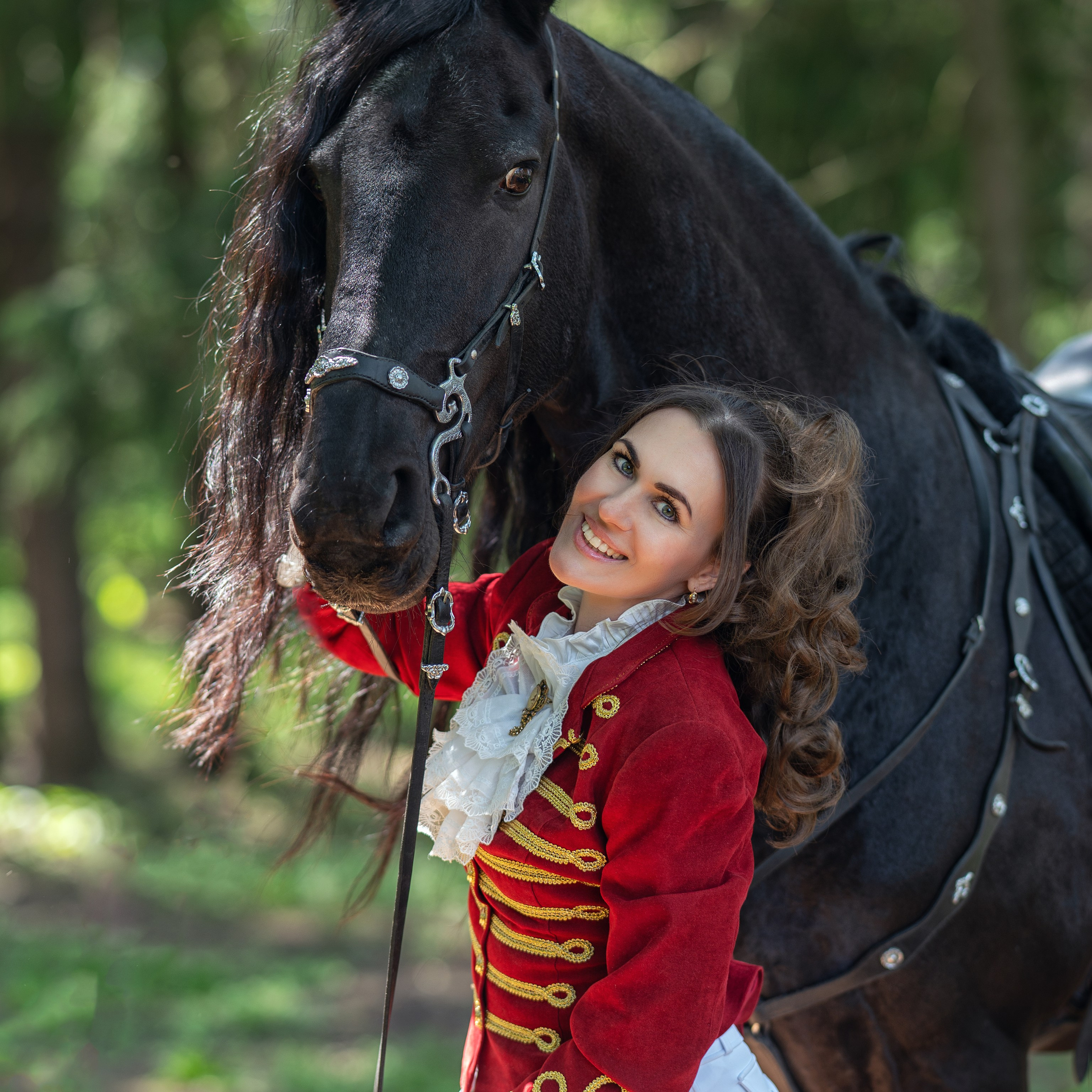 Фотосессия с трюковыми лошадьми. Сказочный фотограф Юлиана Бевз