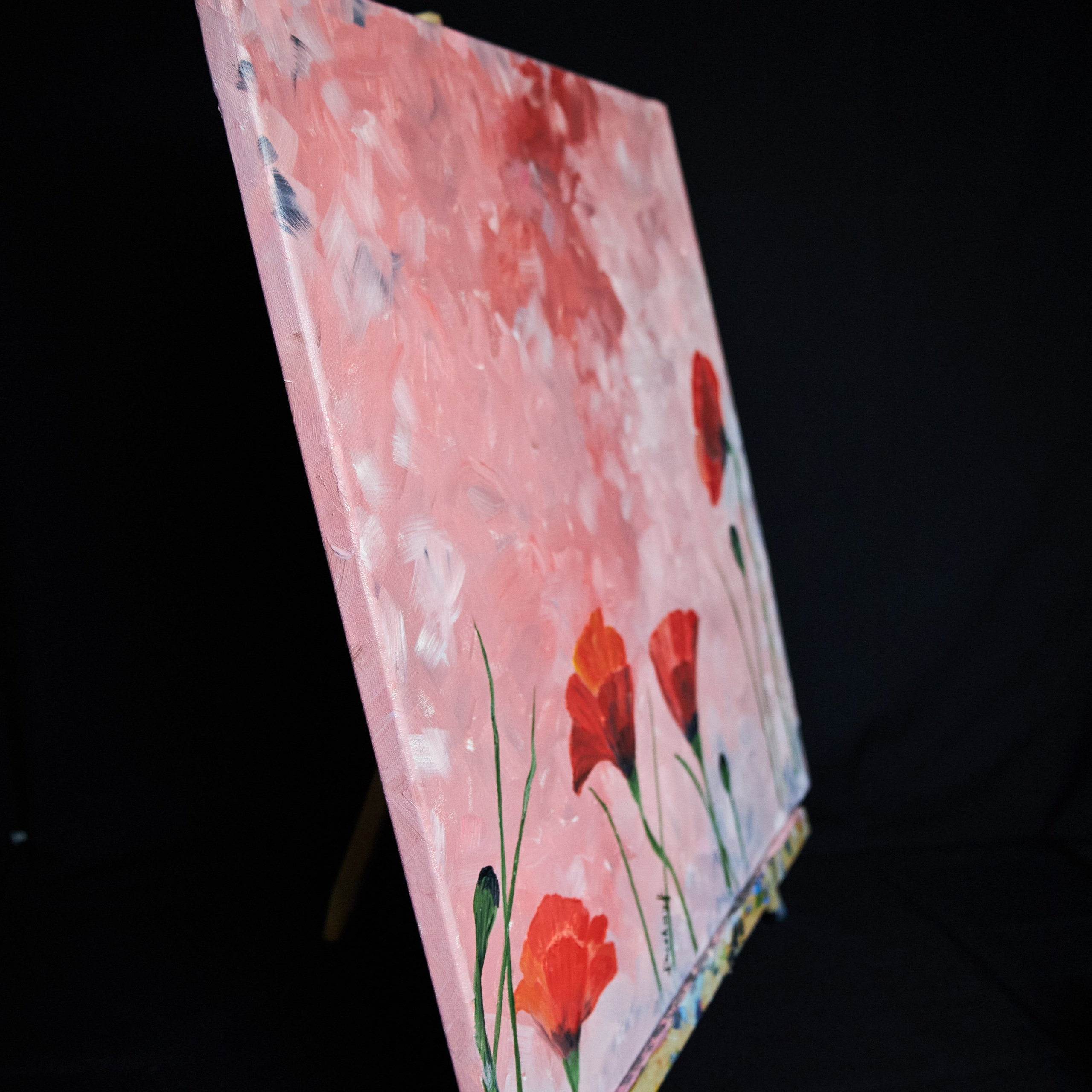 Red poppies in a red sky. Visual artist (photo & arts)