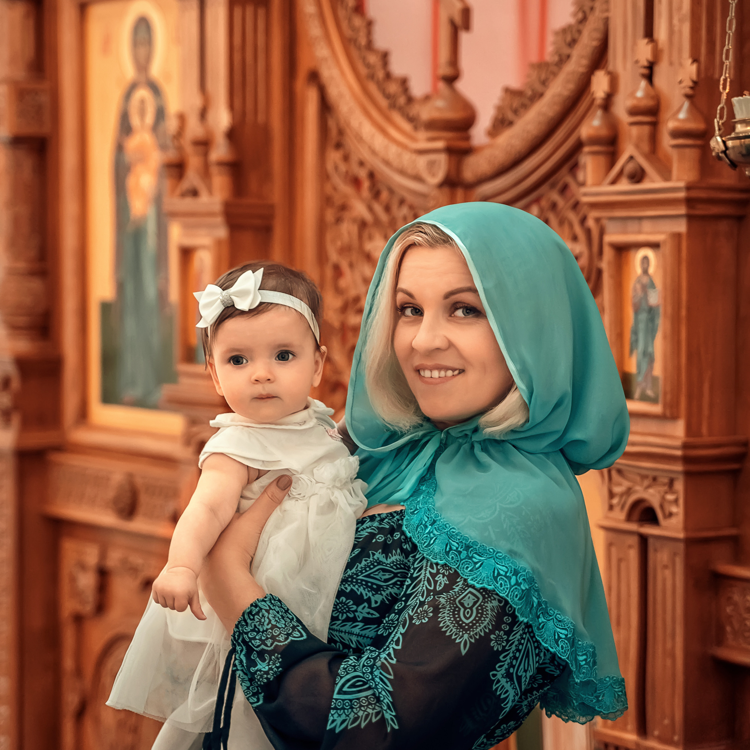 Крещение в Спиридоньевском храме с. Спасское