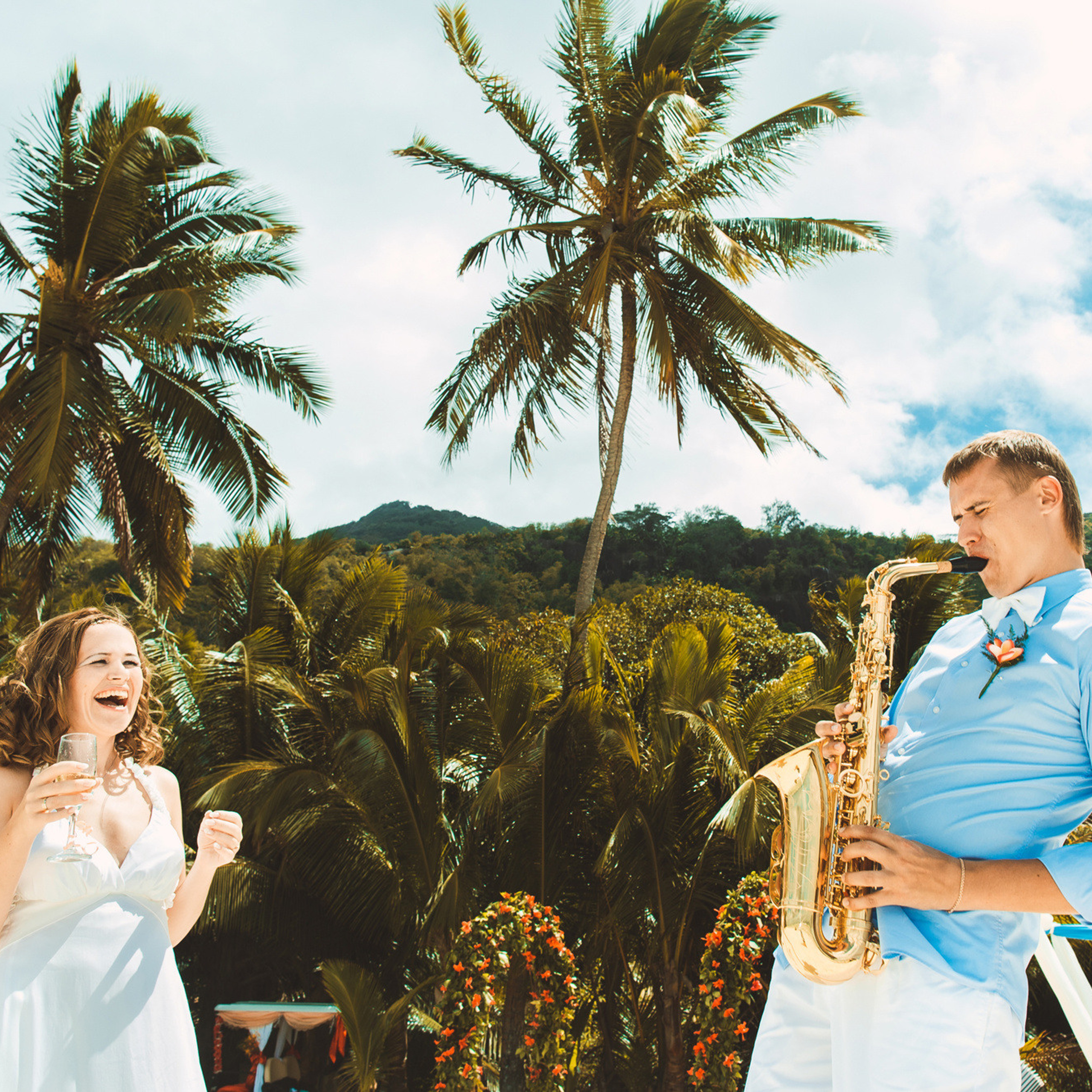 Любовь и Павел. Сейшельские острова