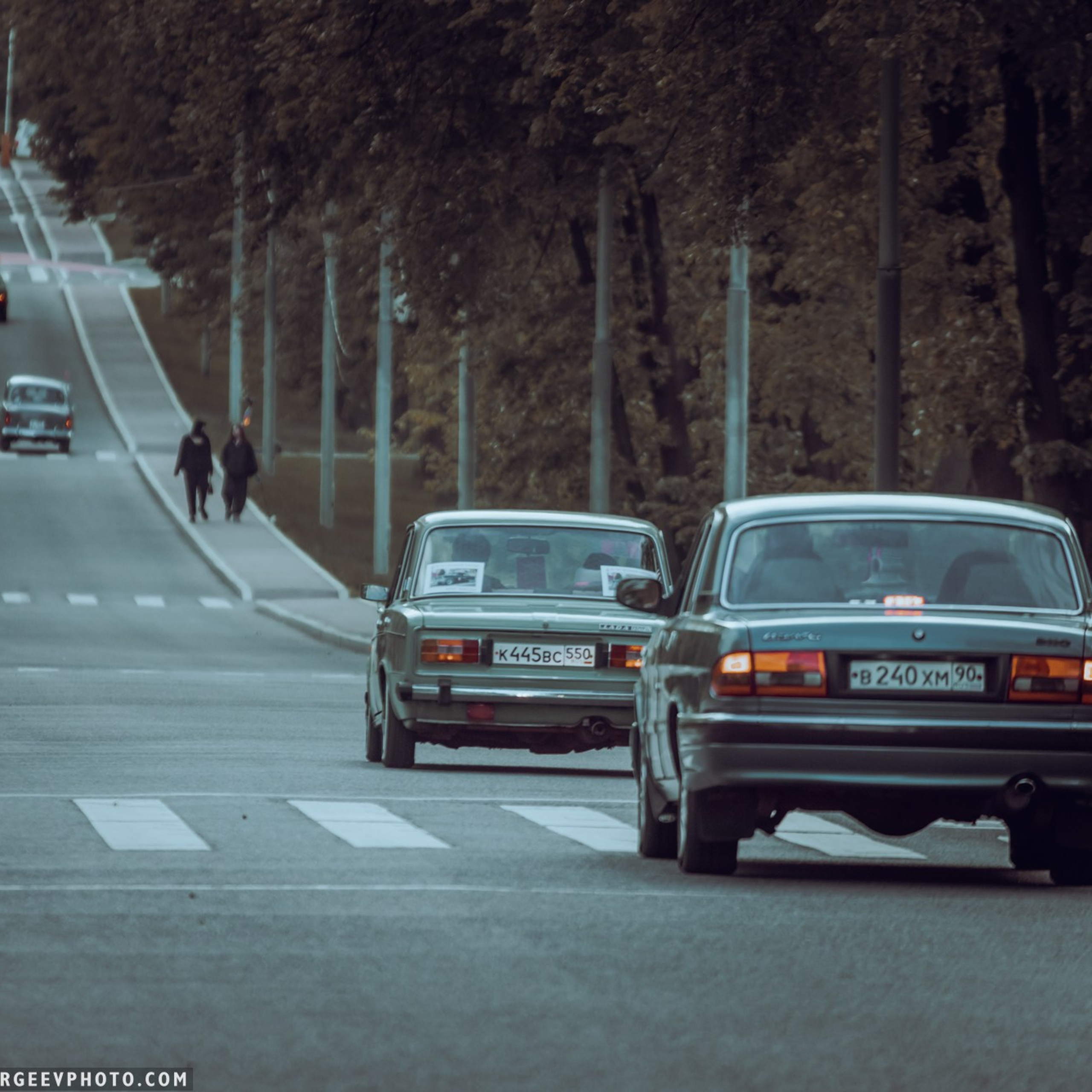 Retro cars in Moscow