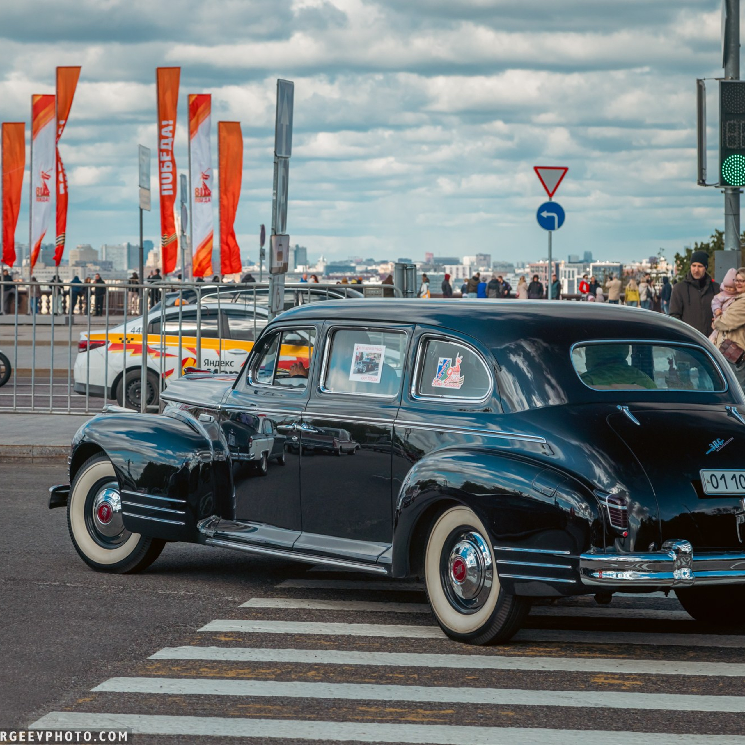 Retro cars in Moscow