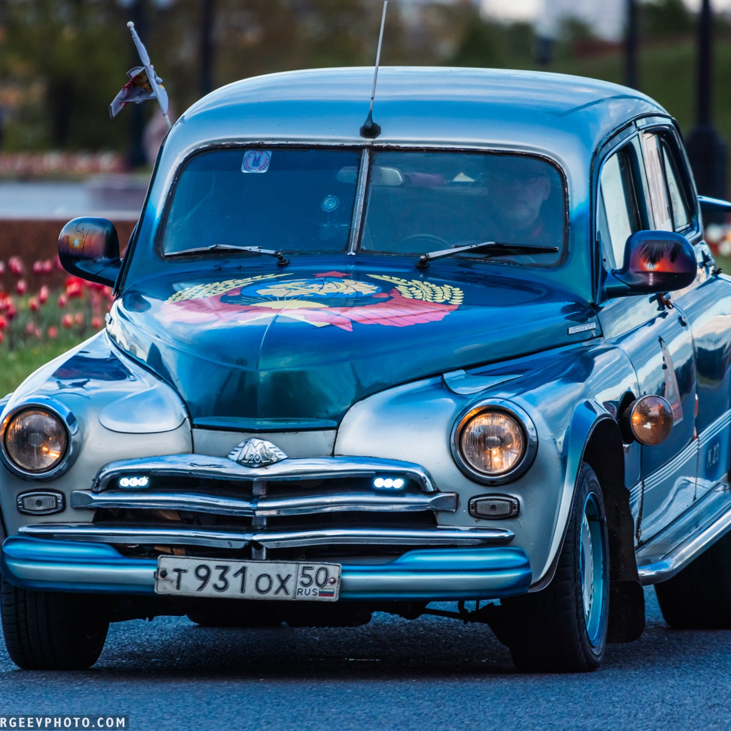 Retro cars in Moscow