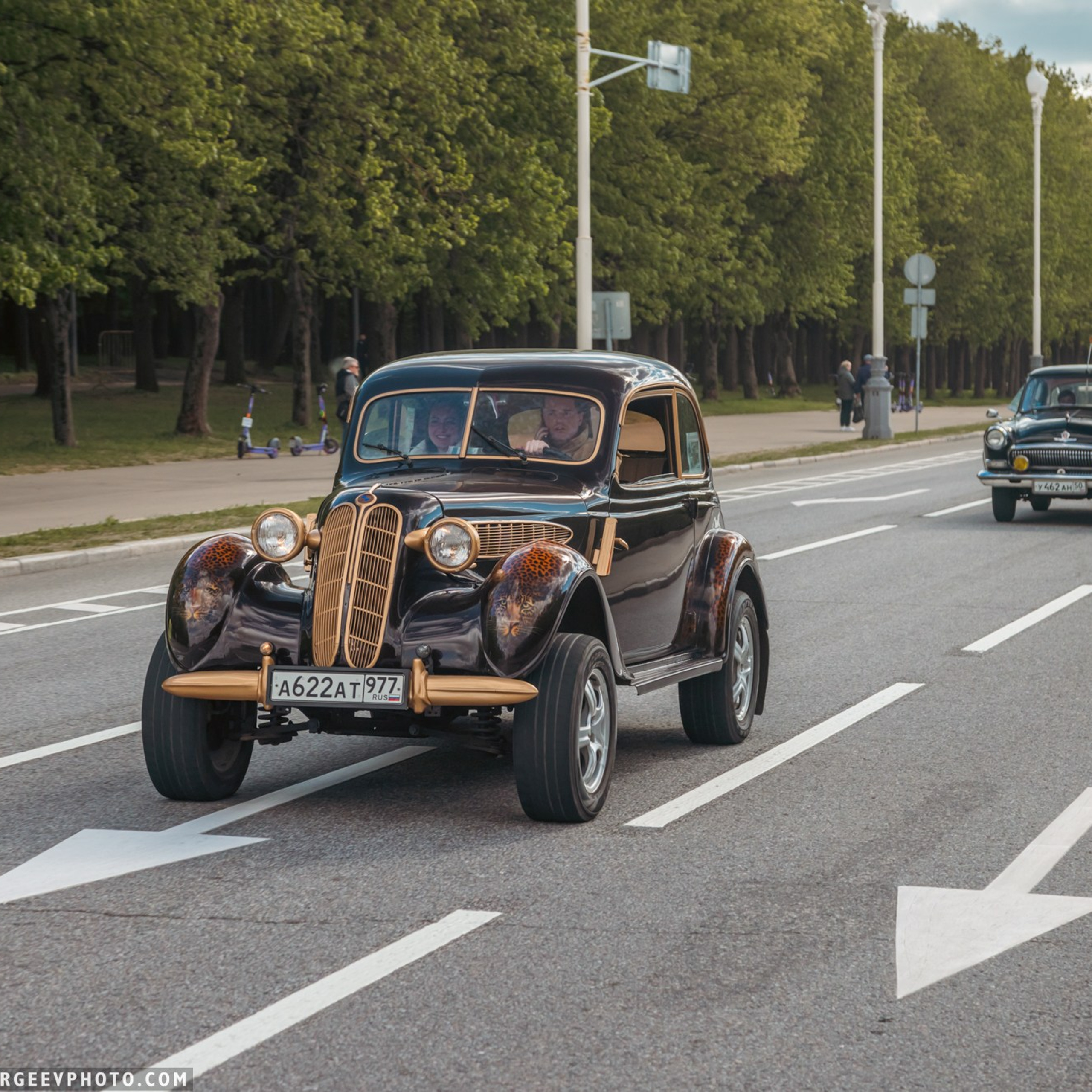 Retro cars in Moscow