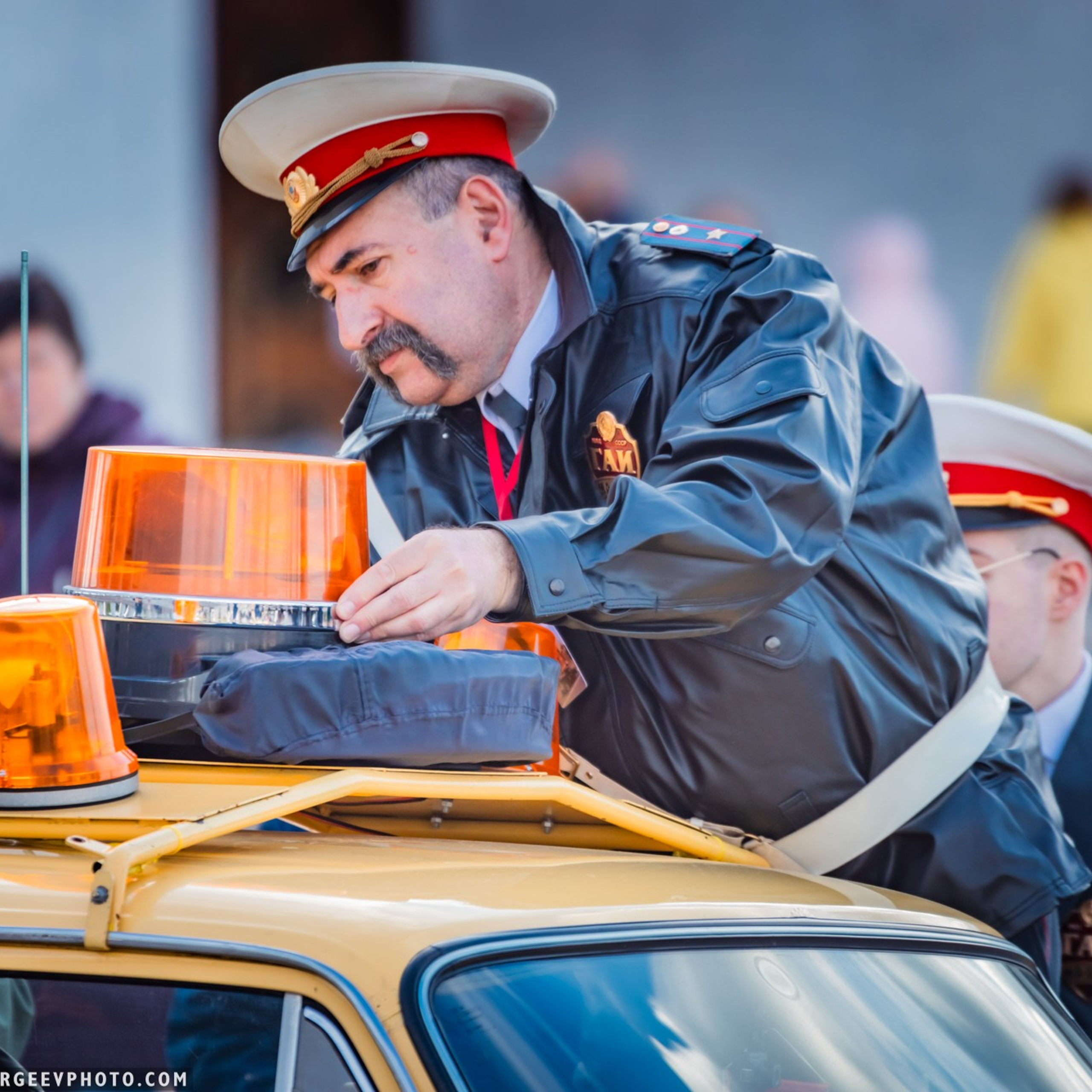 Retro cars in Moscow