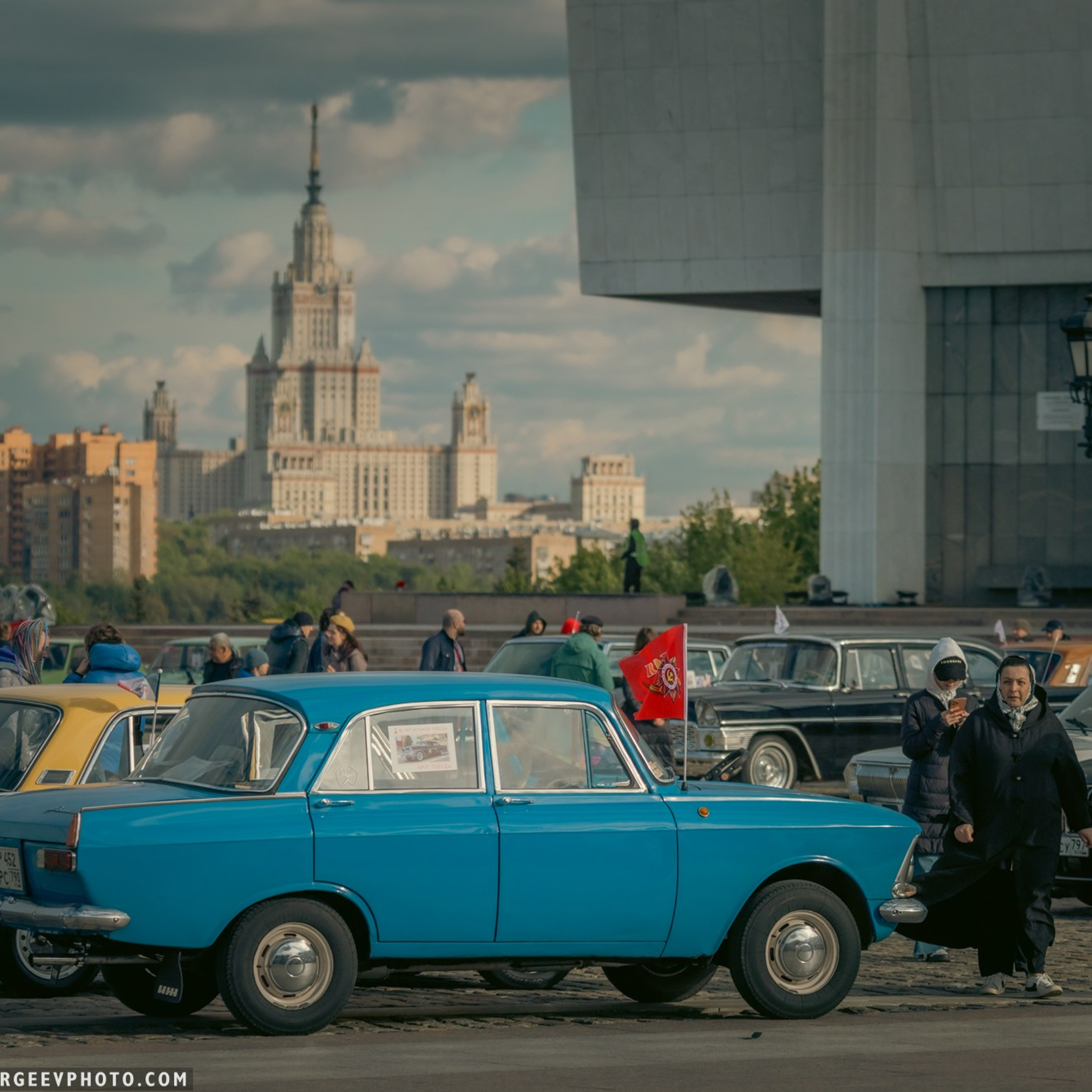 Retro cars in Moscow