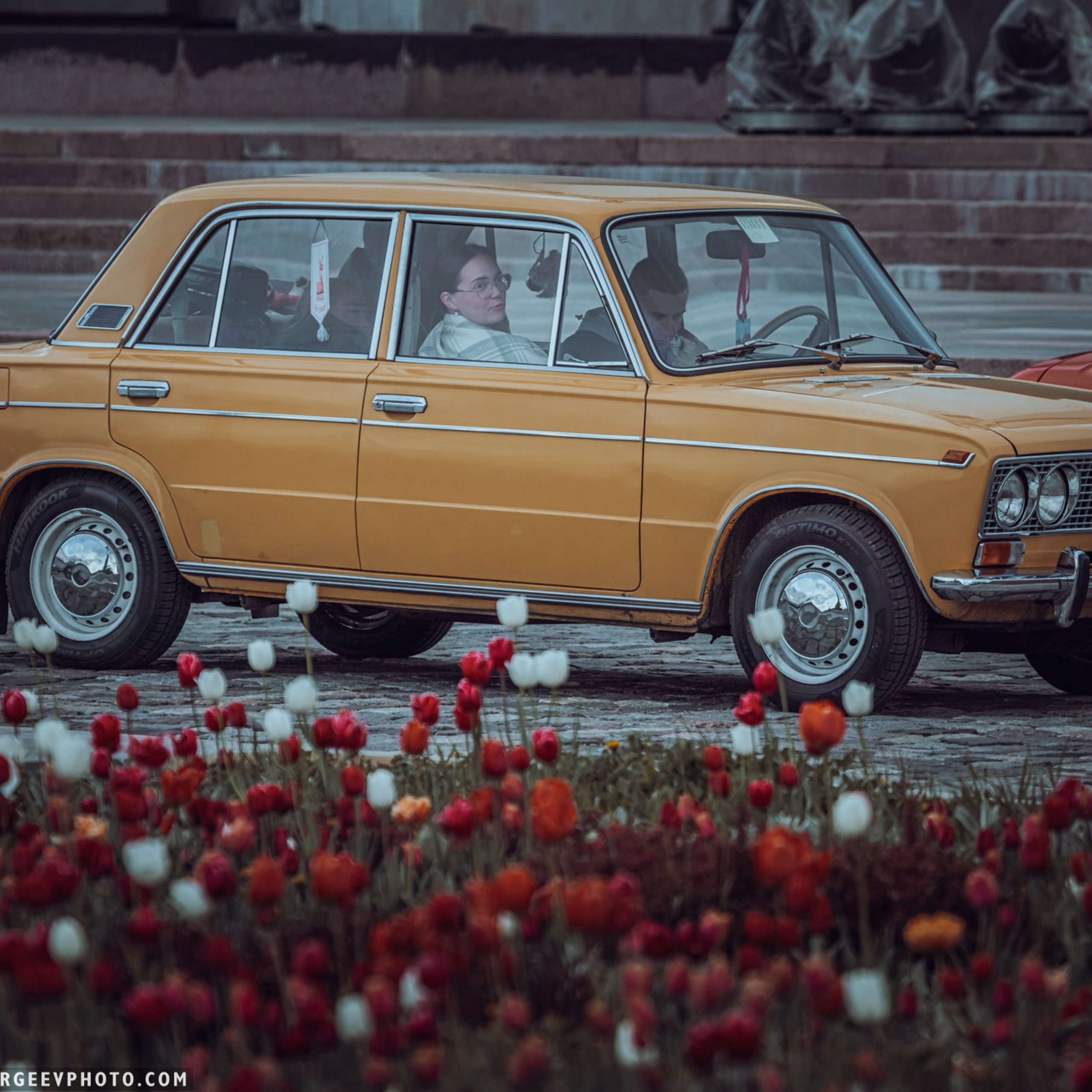 Retro cars in Moscow