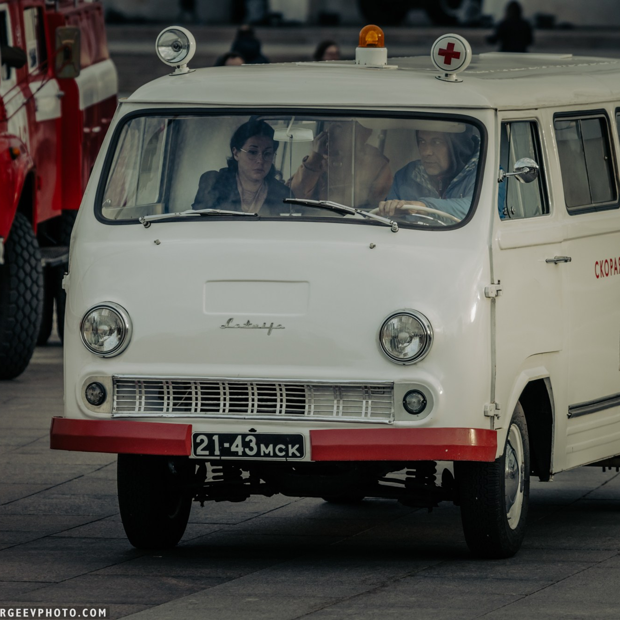 Retro cars in Moscow
