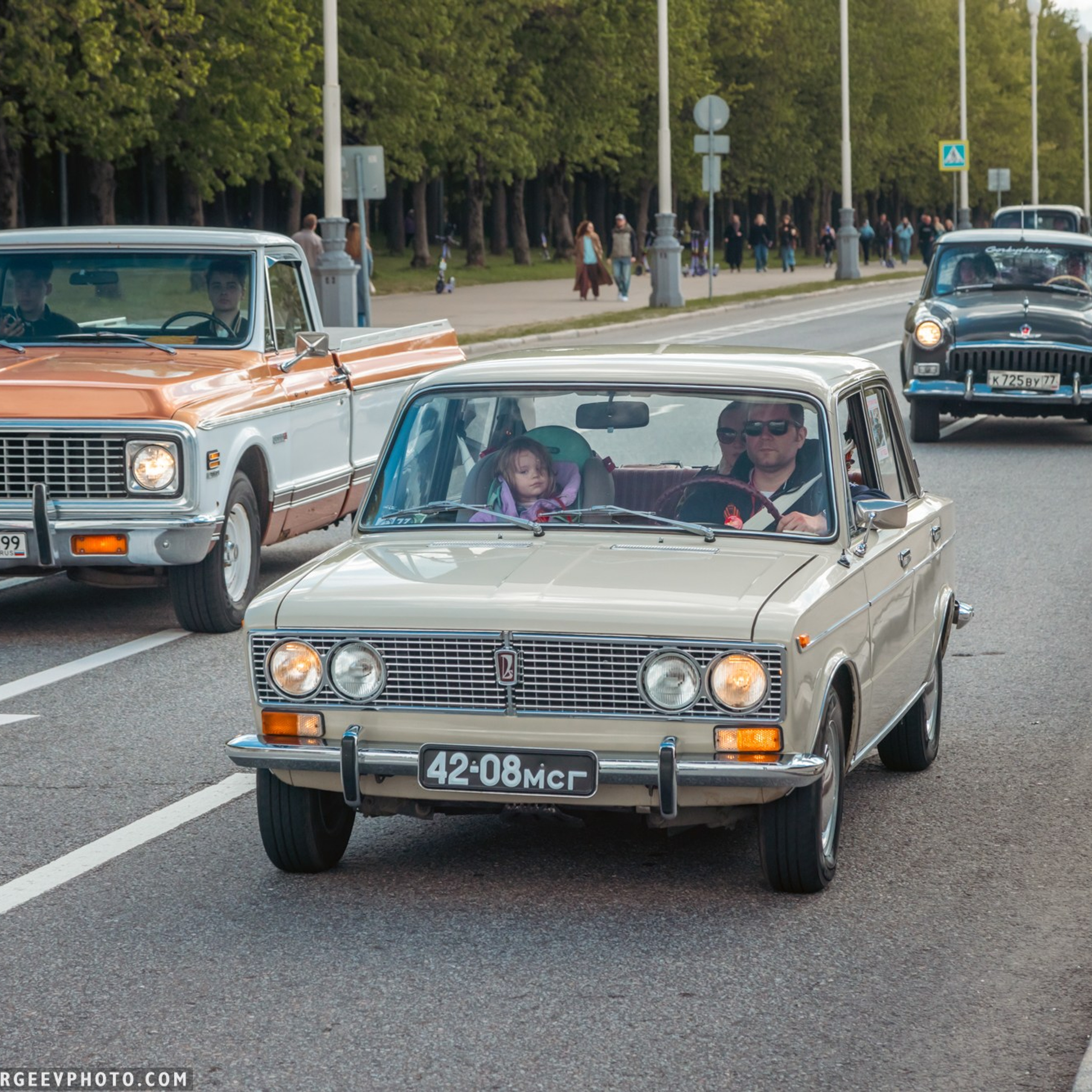 Retro cars in Moscow
