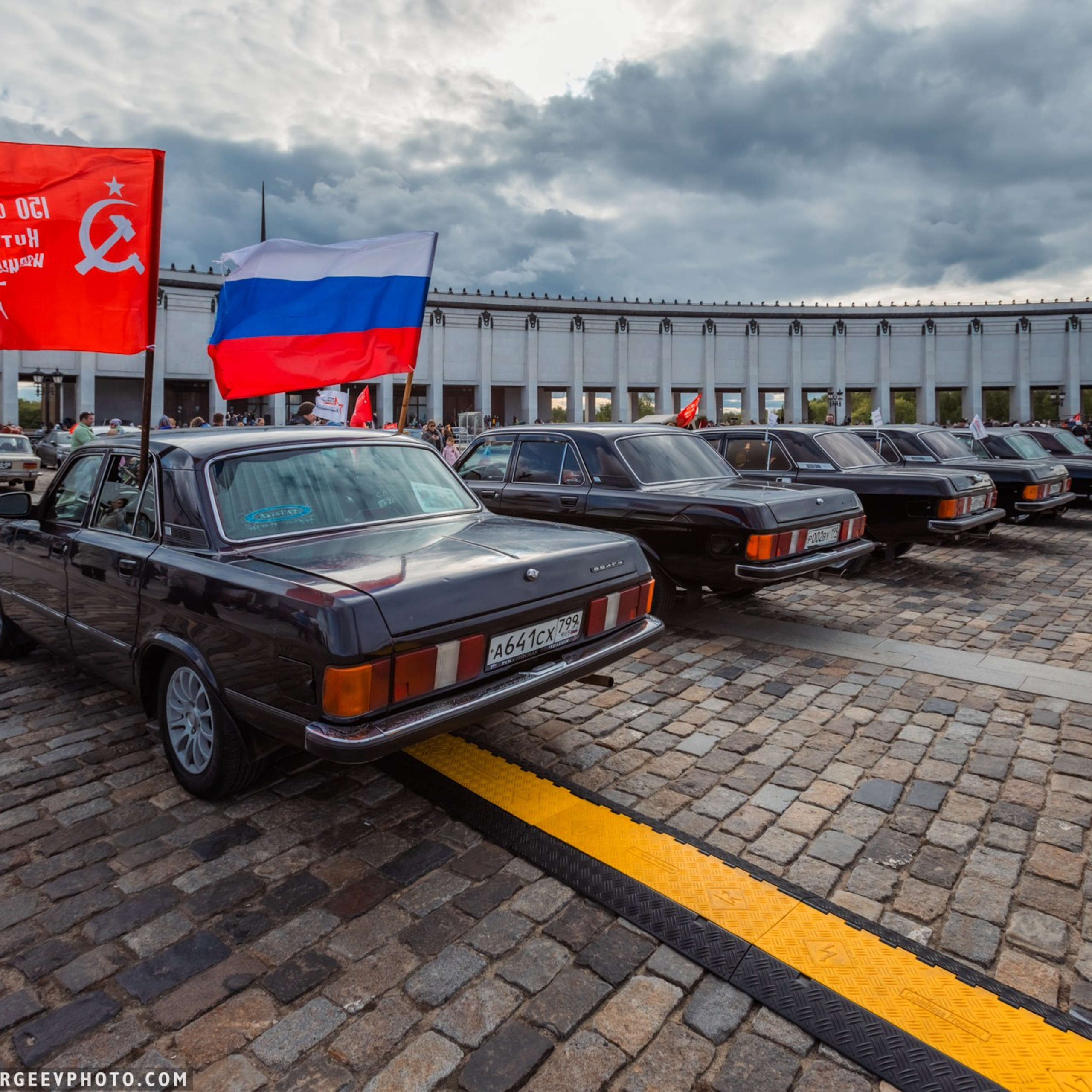 Retro cars in Moscow