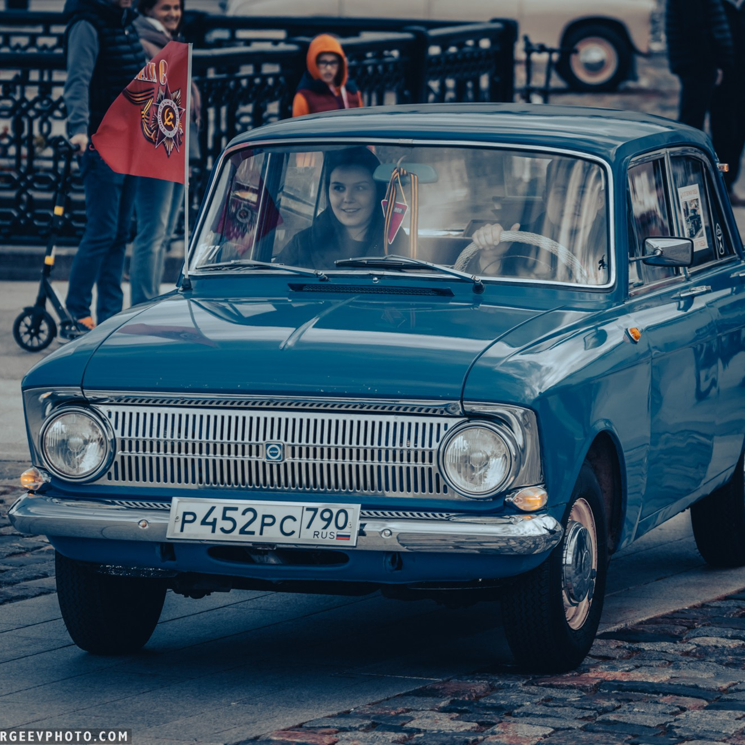 Retro cars in Moscow