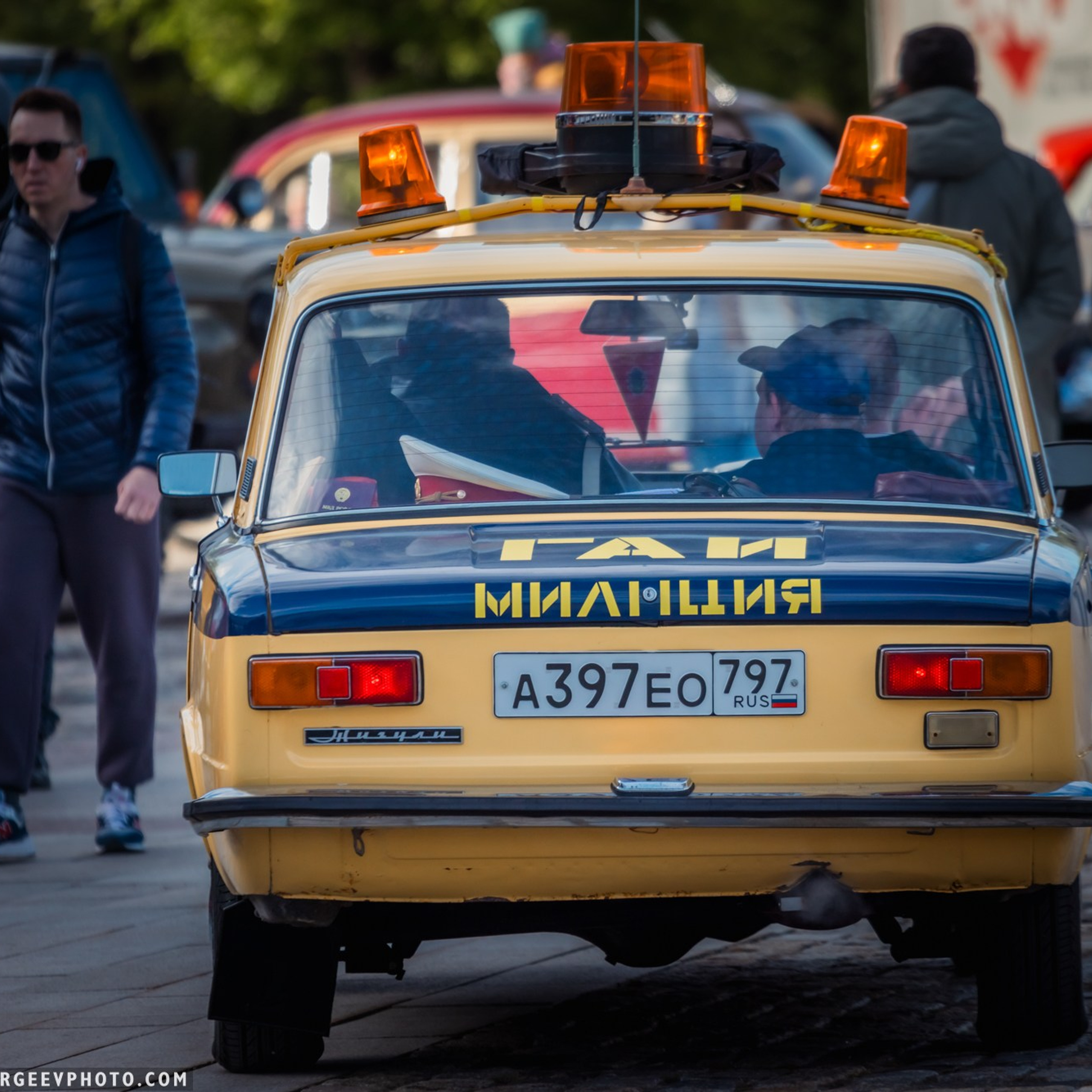 Retro cars in Moscow