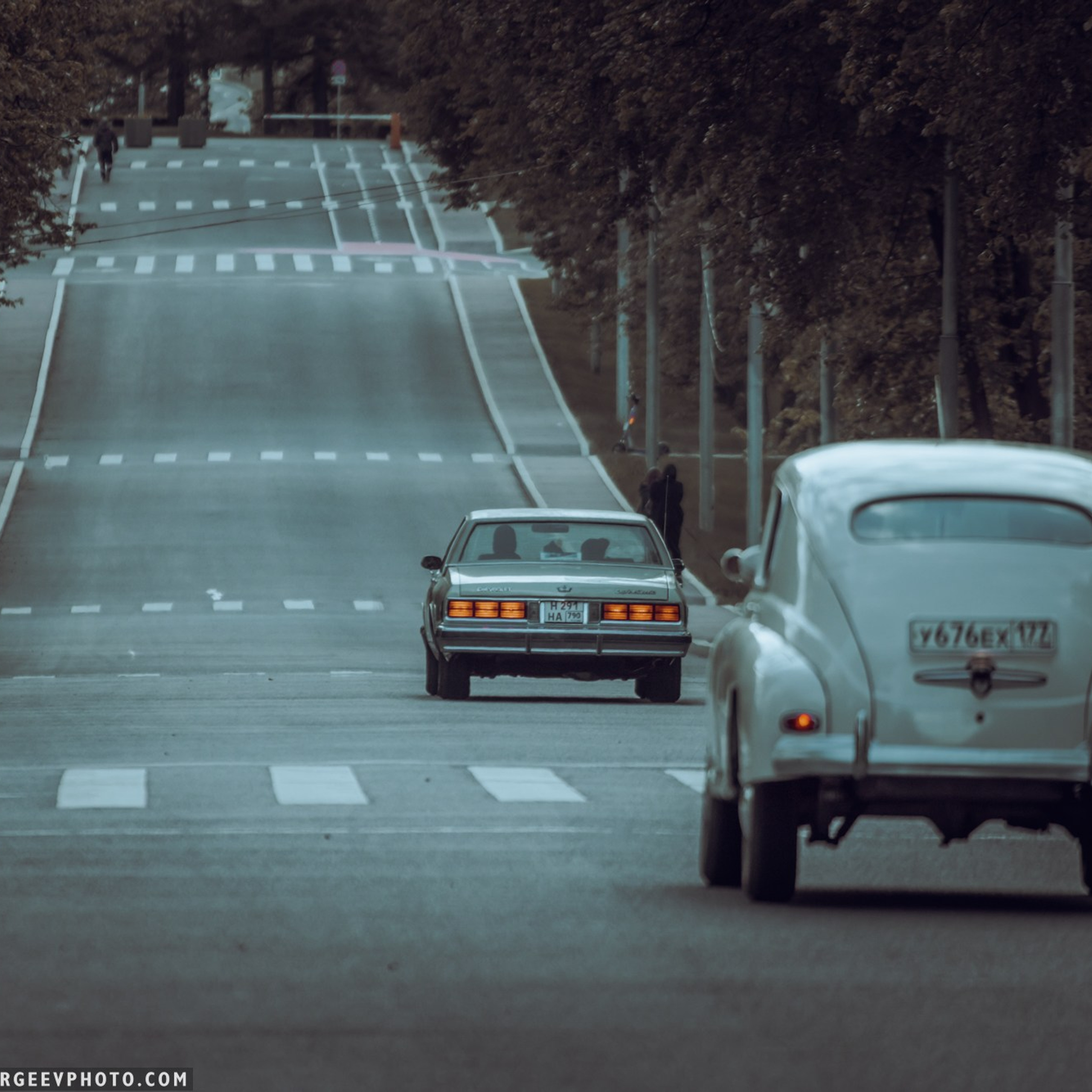 Retro cars in Moscow
