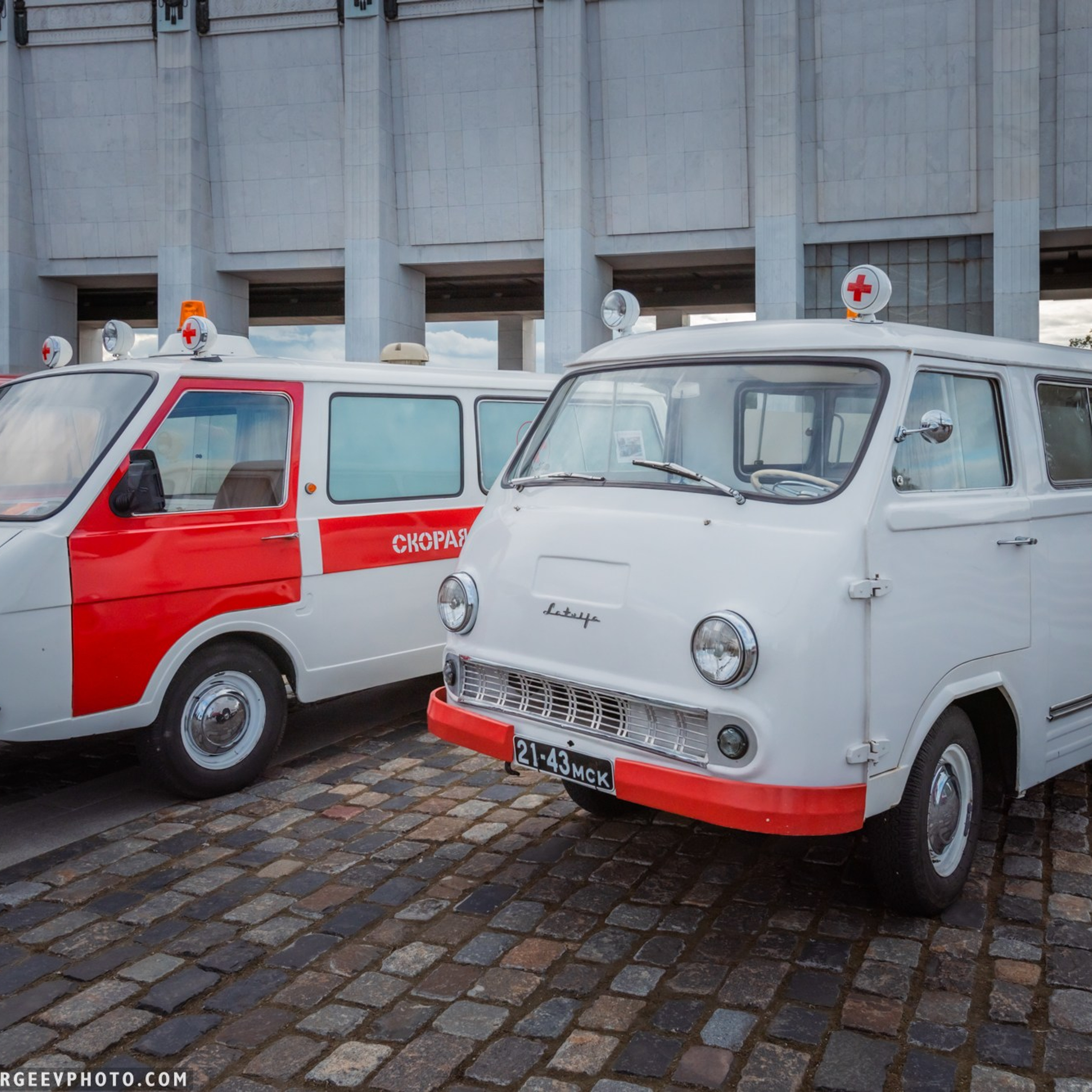 Retro cars in Moscow