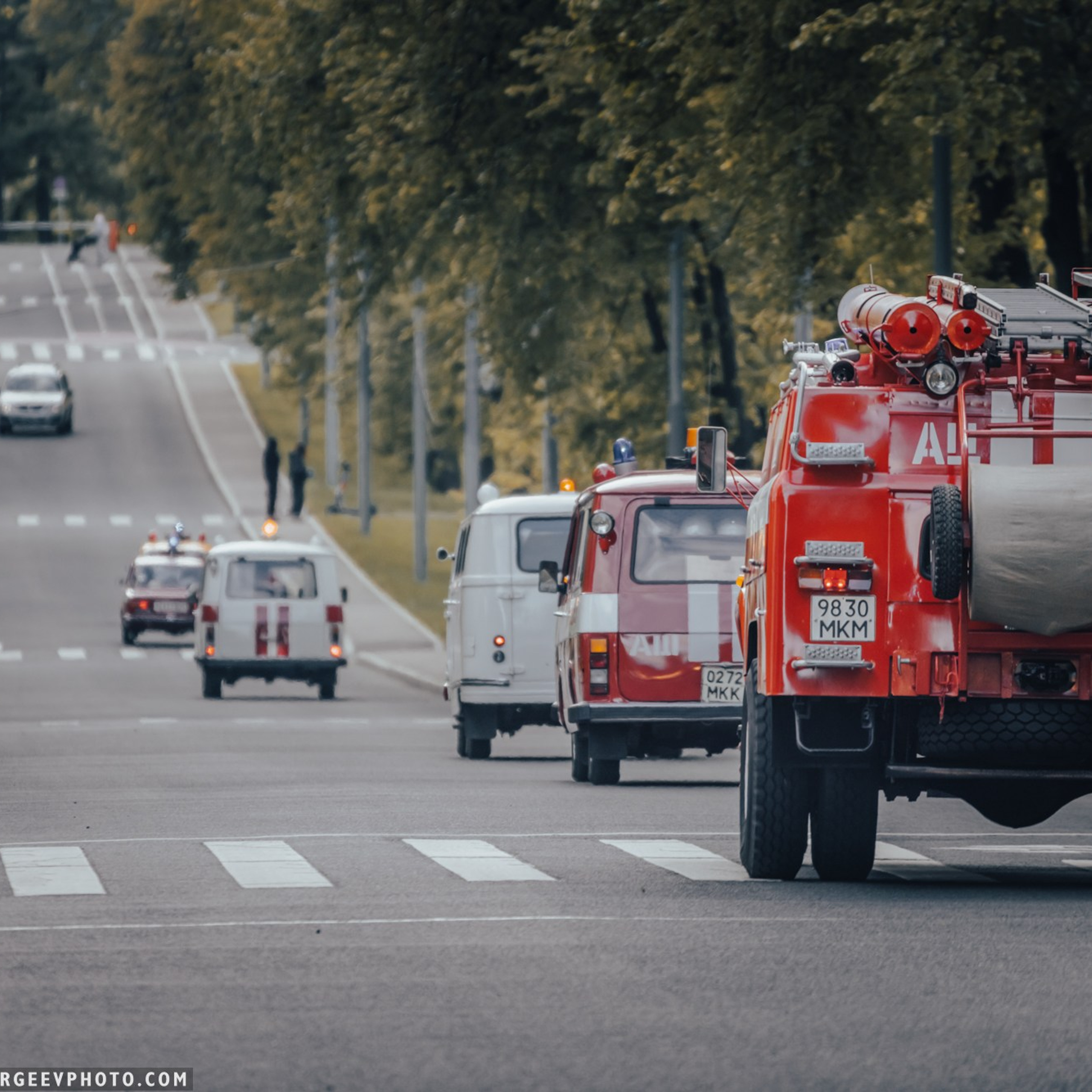 Retro cars in Moscow