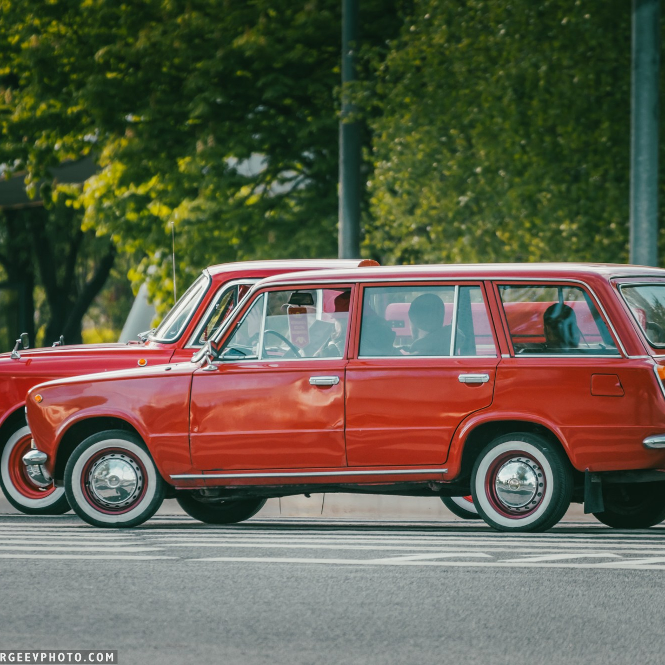 Retro cars in Moscow