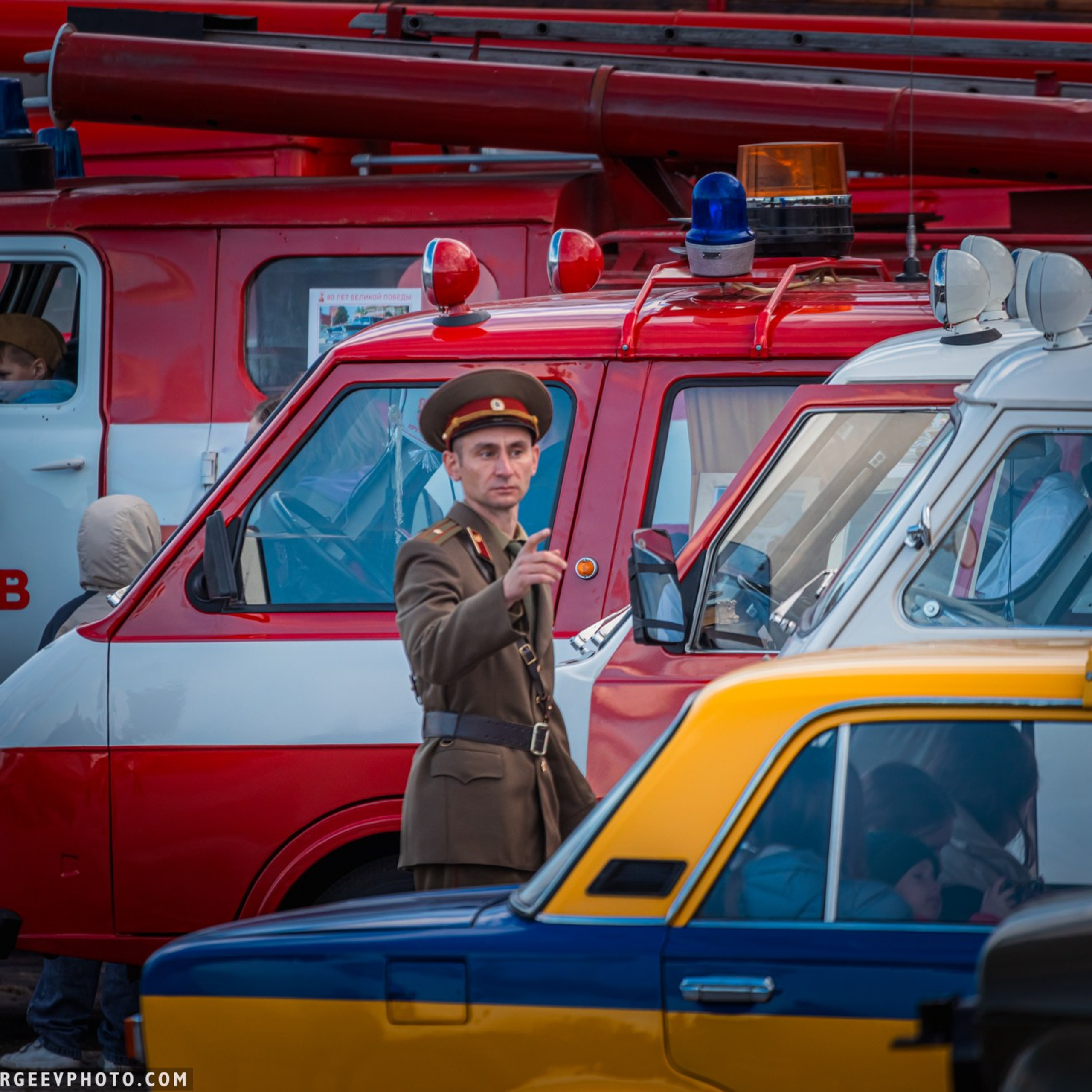 Retro cars in Moscow