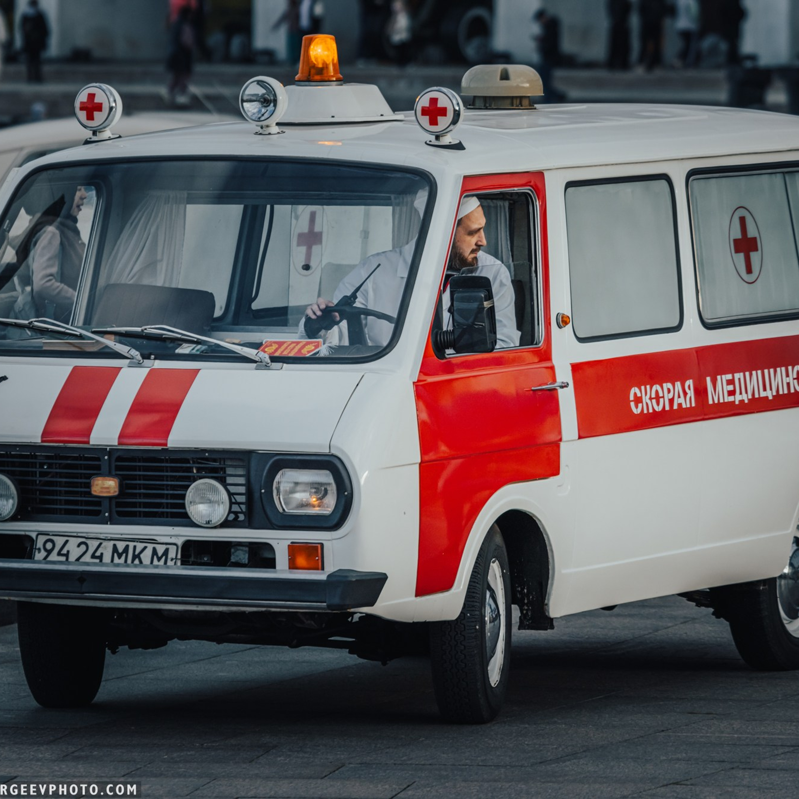 Retro cars in Moscow