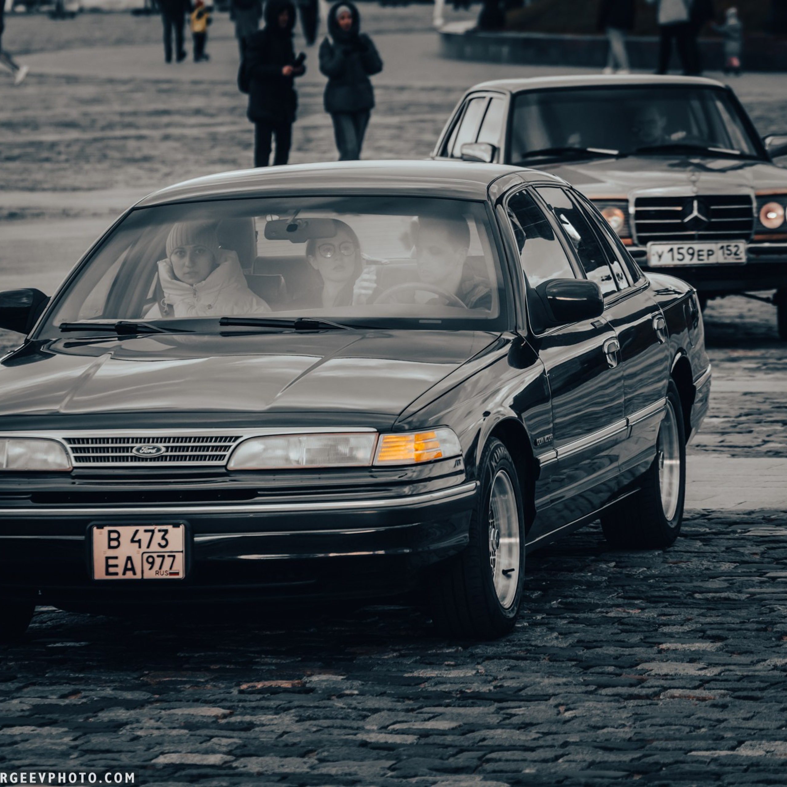 Retro cars in Moscow