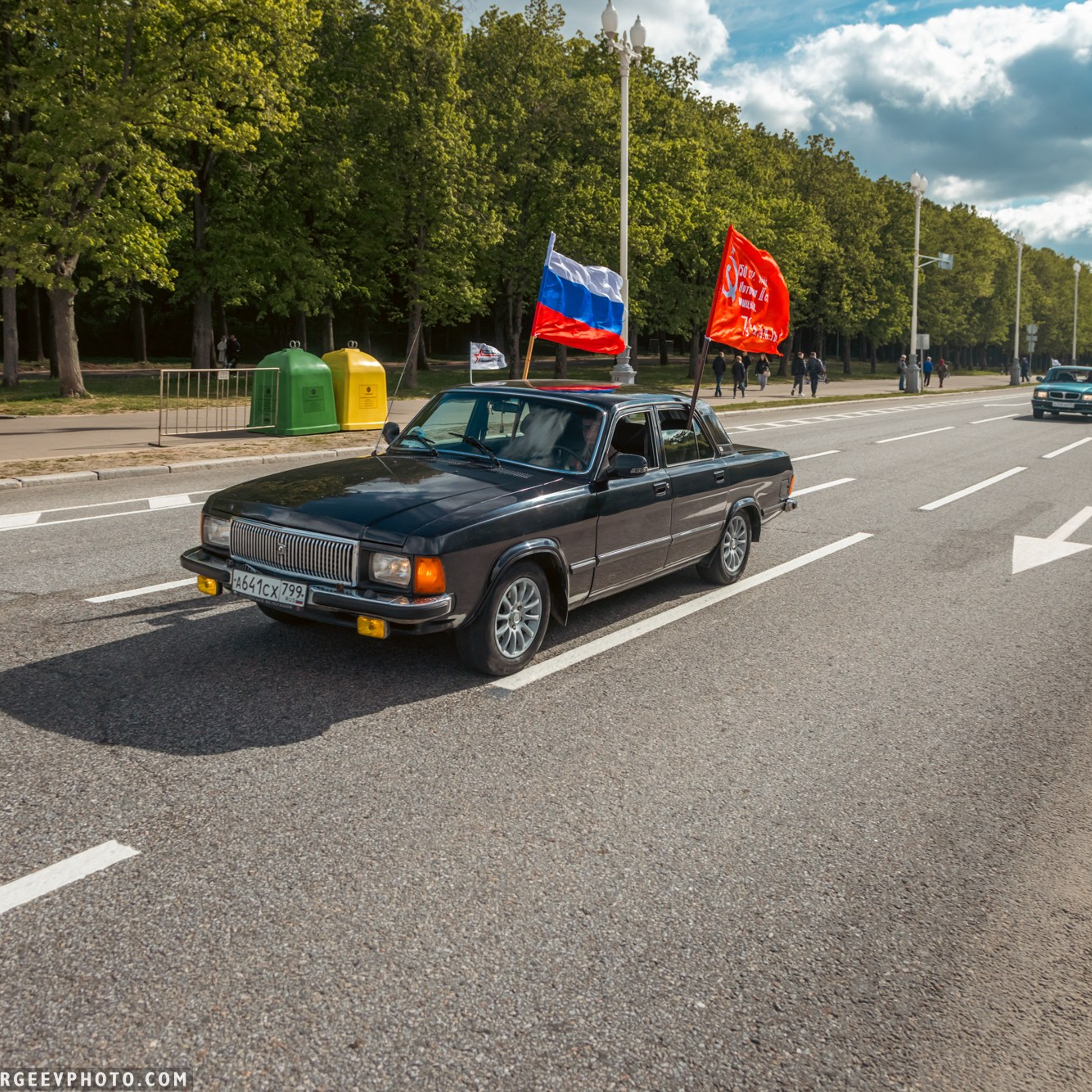 Retro cars in Moscow