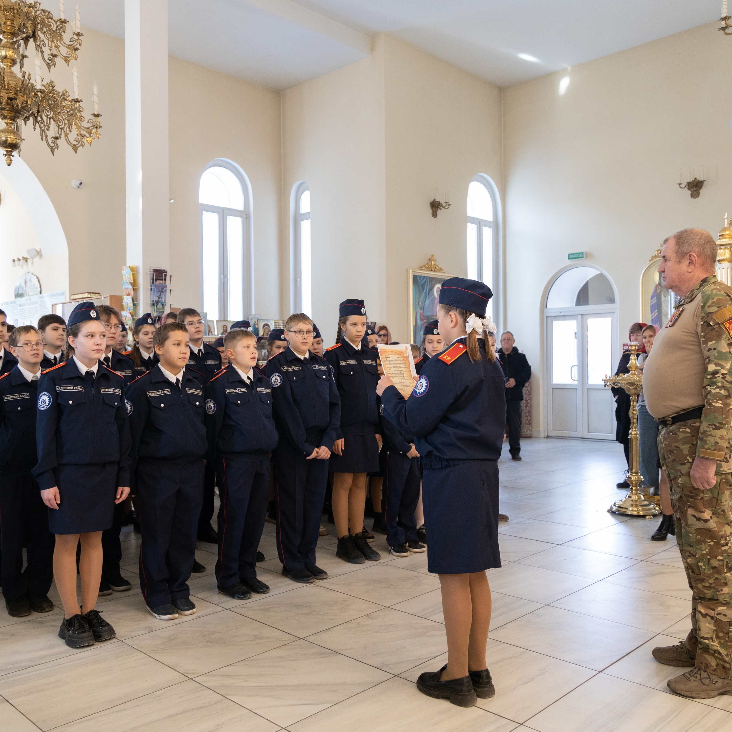 Кадеты. 23.10.2026. Храм Николая Чудотворца. Семейный и детский фотограф в Ульяновске — Лилия Павленкова