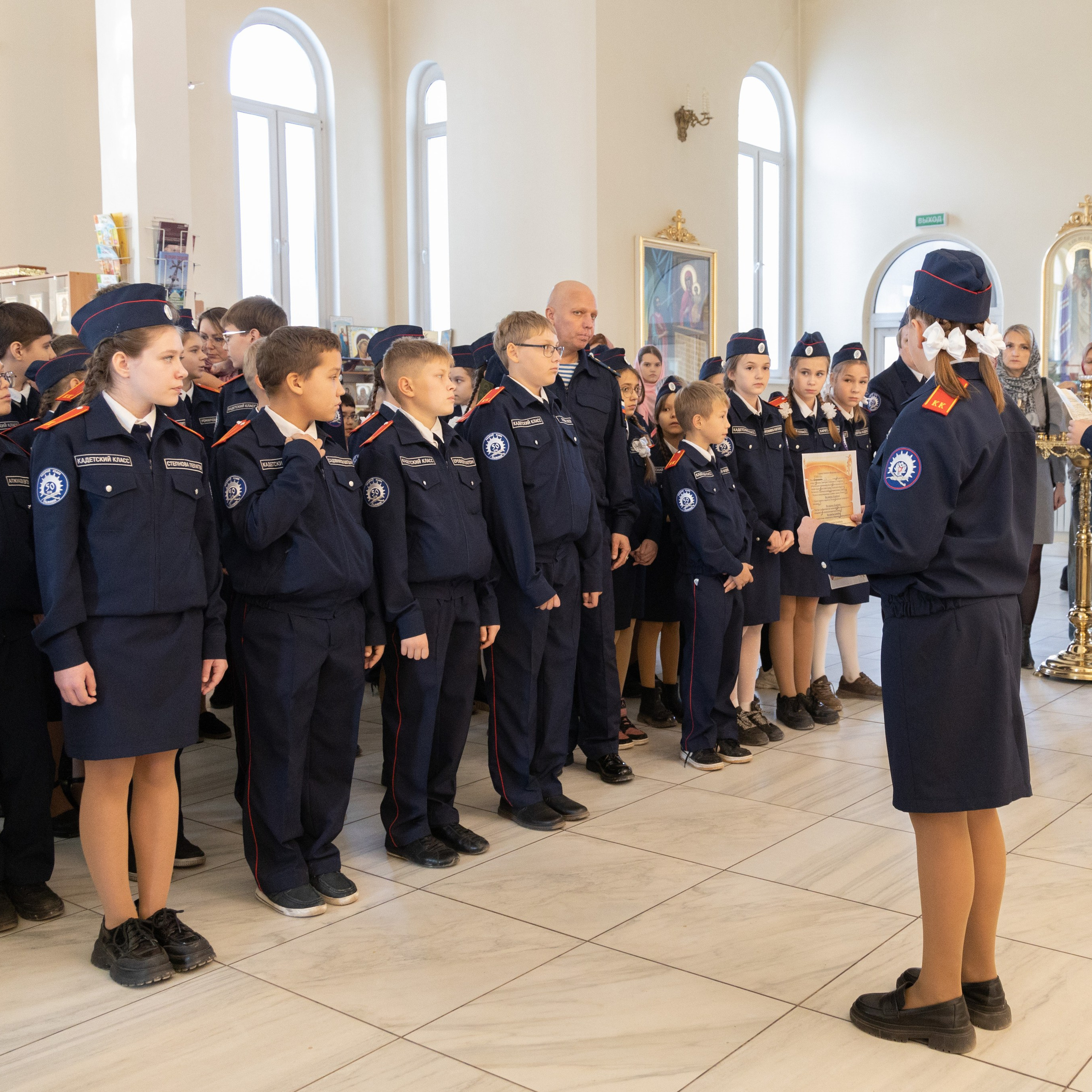 Кадеты. 23.10.2026. Храм Николая Чудотворца. Семейный и детский фотограф в Ульяновске — Лилия Павленкова