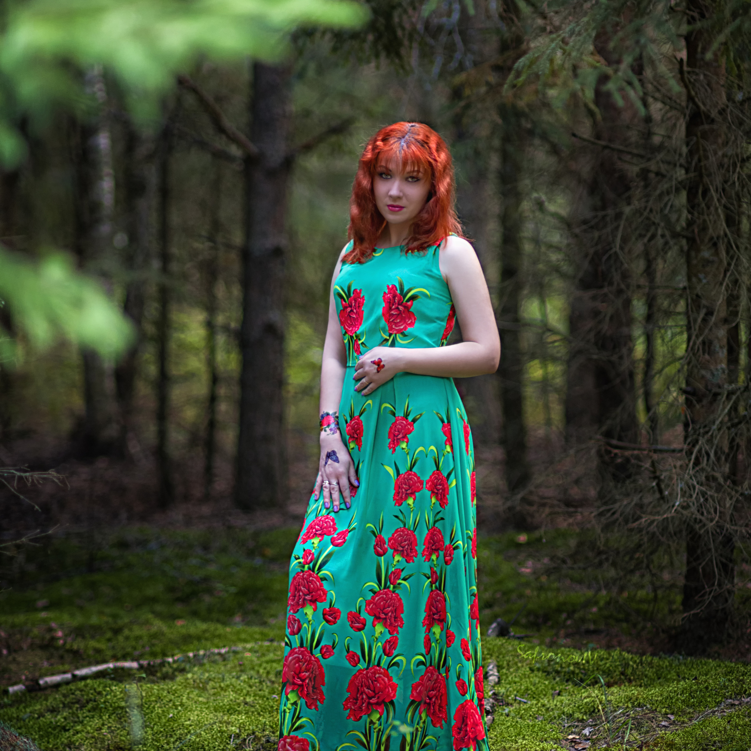 Летняя фотосессия в лесу