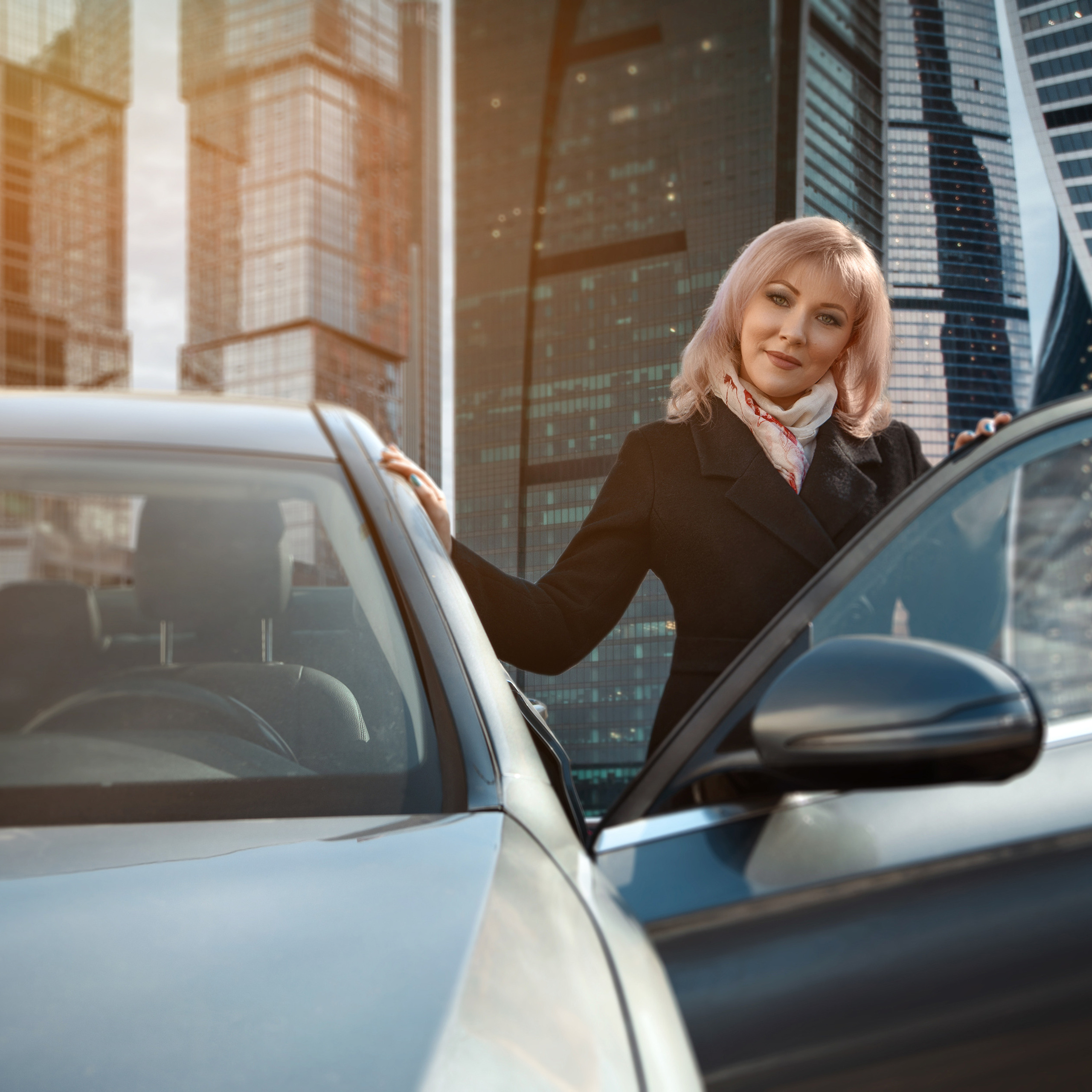 Фотосессия с бизнес-автомобилем