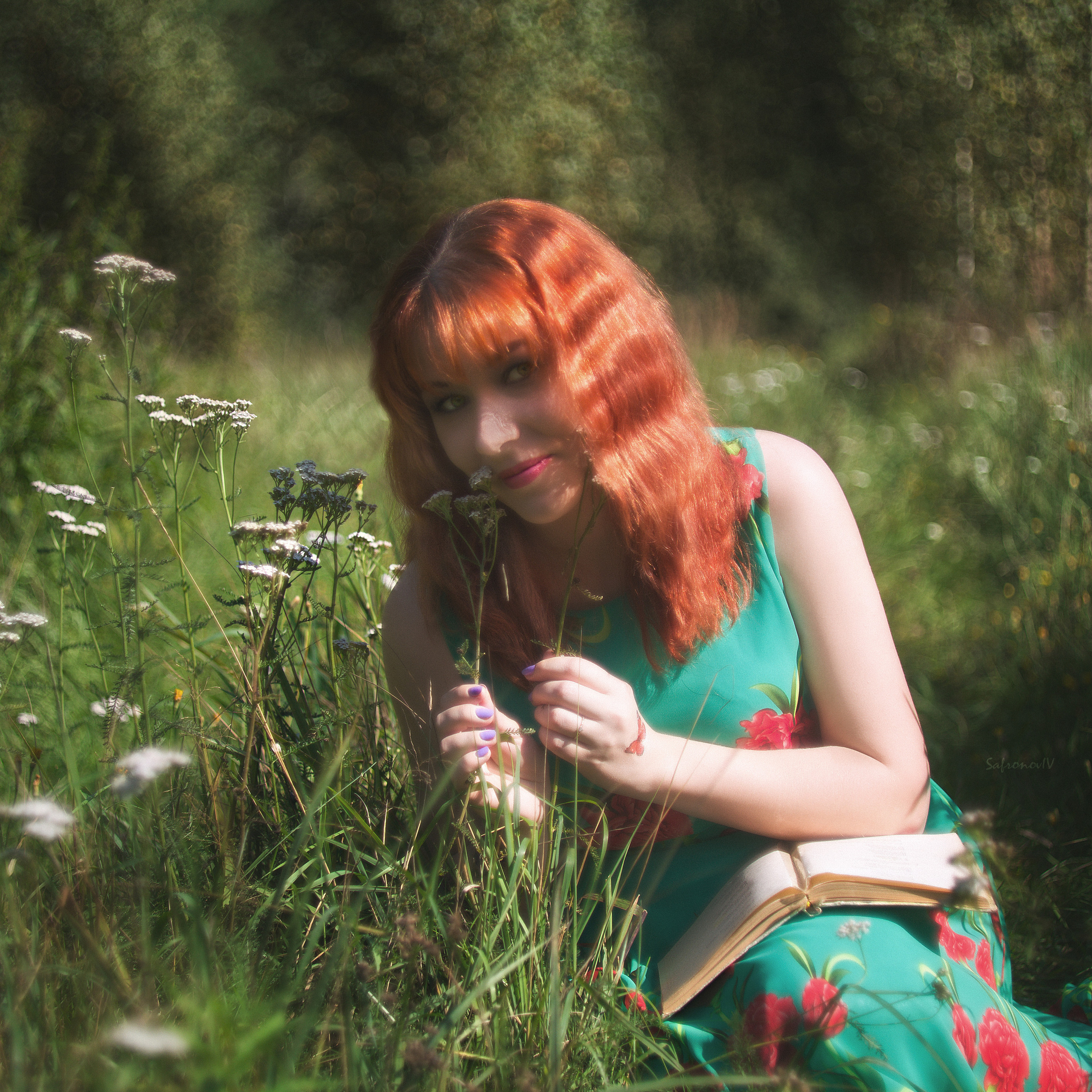 Летняя фотосессия на поле