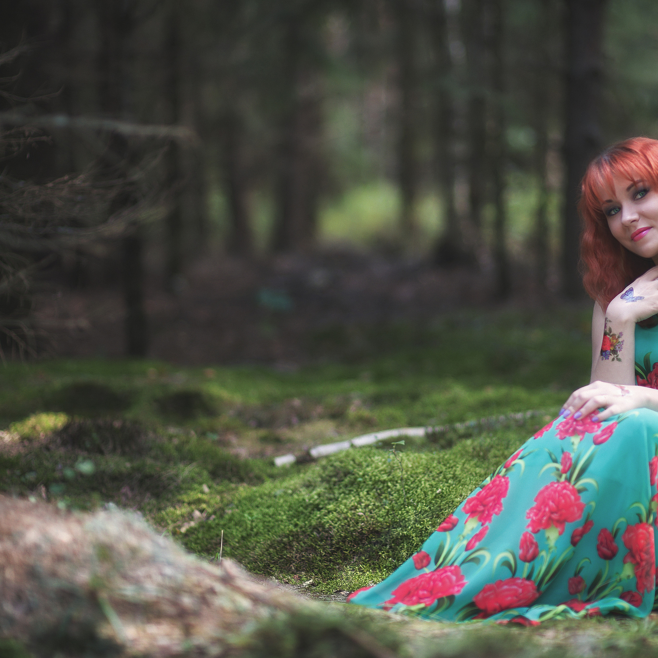 Фотосъемка в хвойном лесу