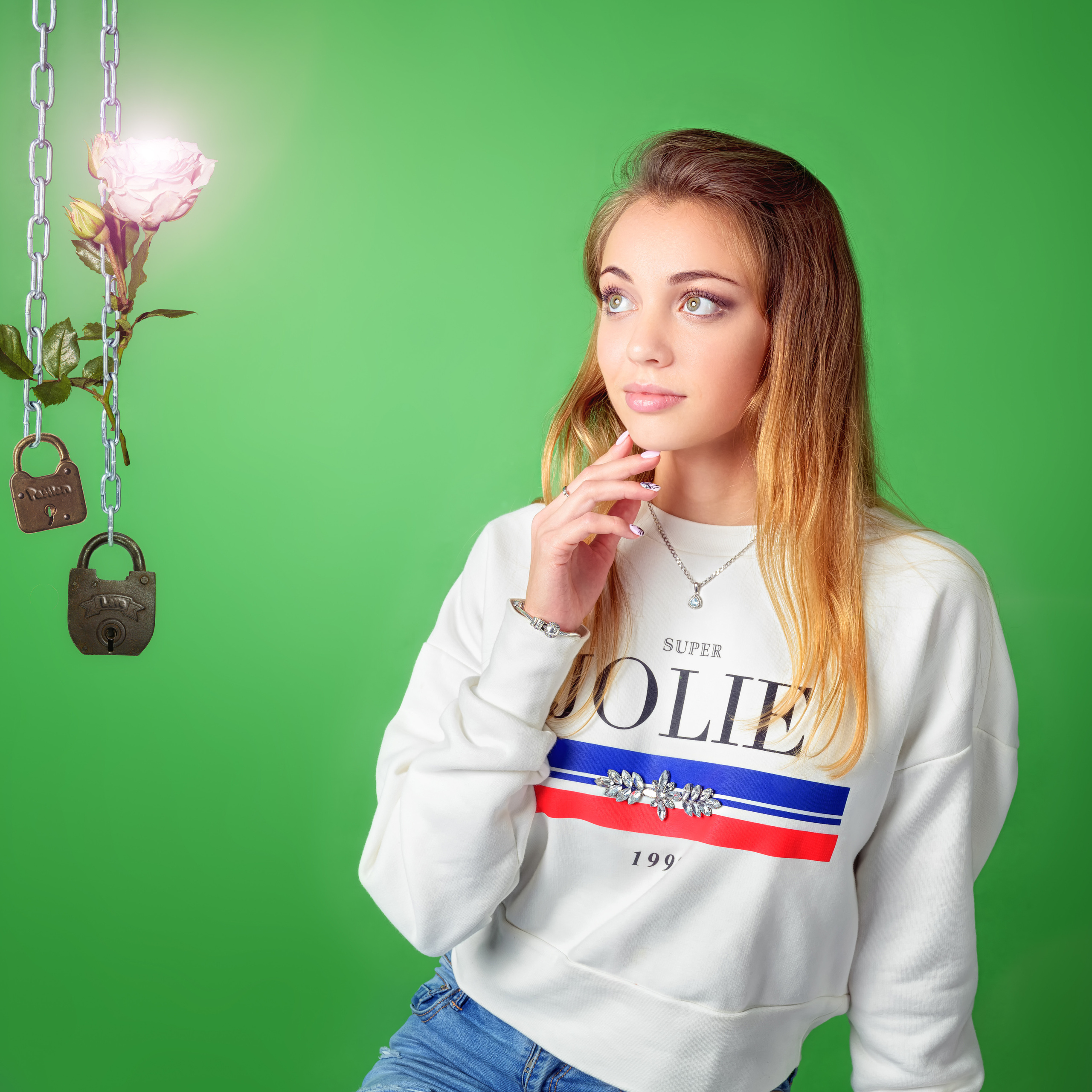 фотосъемка на зеленом фоне