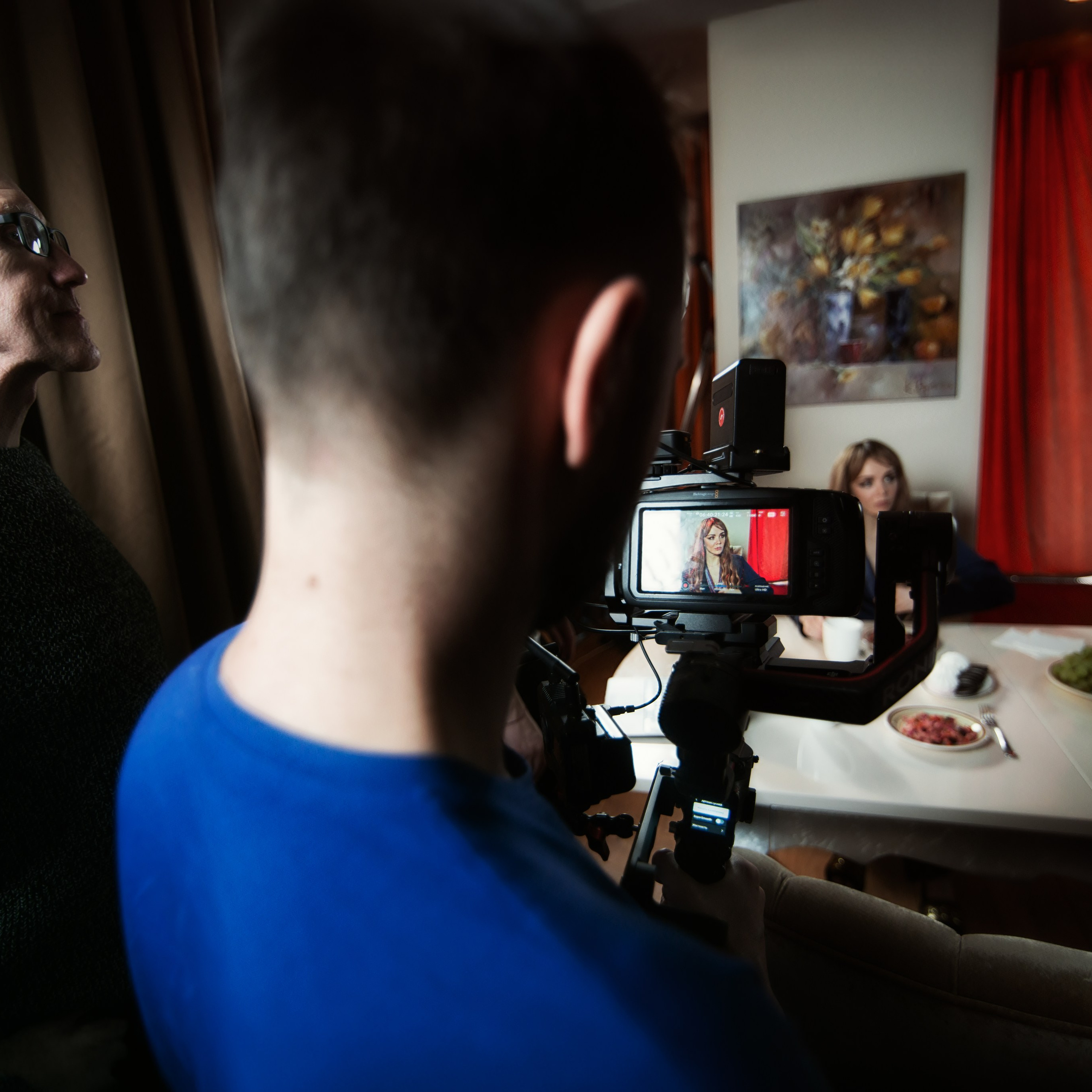 Съемка фильма в студии