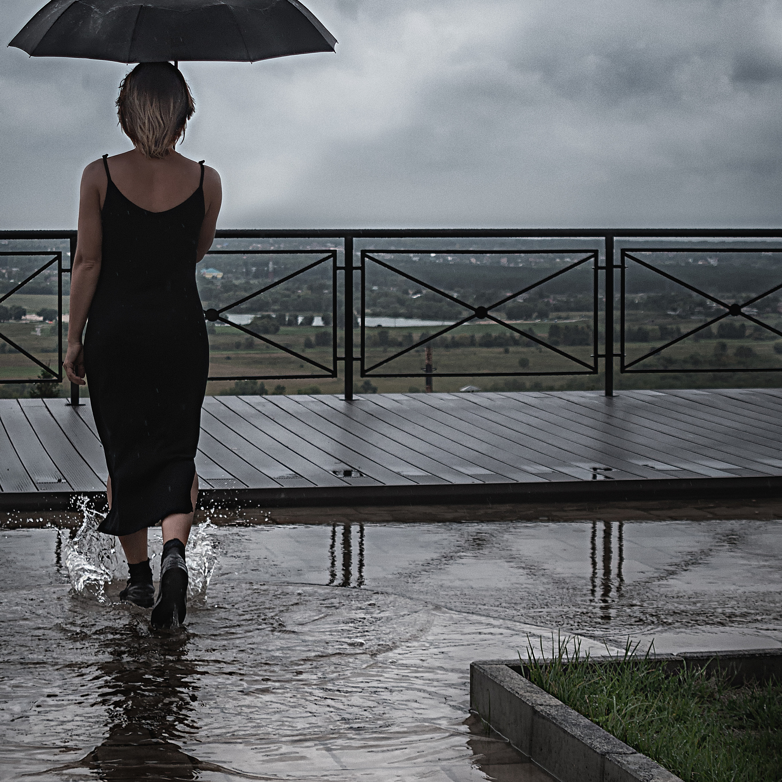 Фотосессия под дождем
