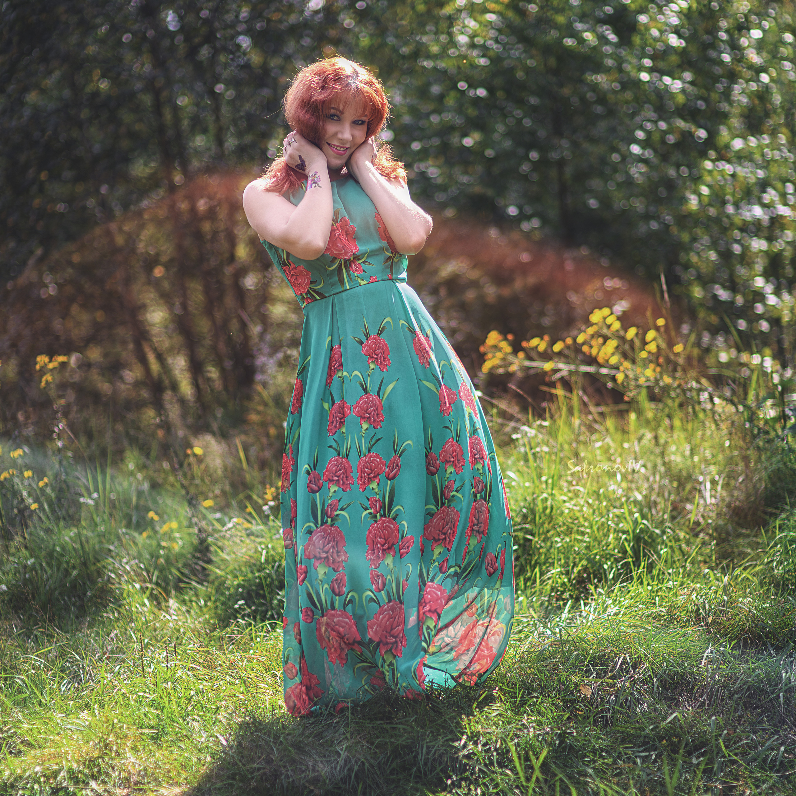 Фотосессия в парке летом