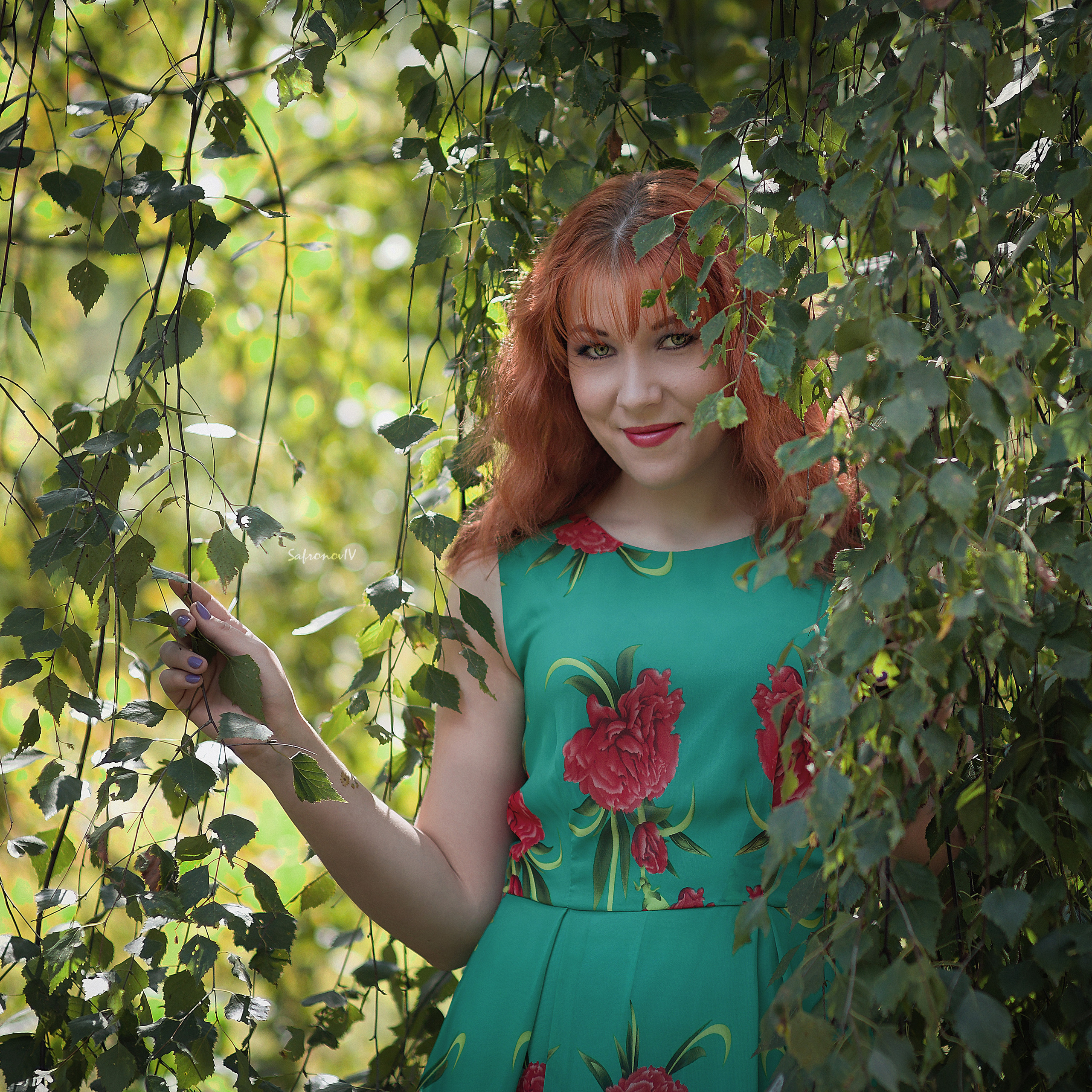 Фотосессия летом в парке