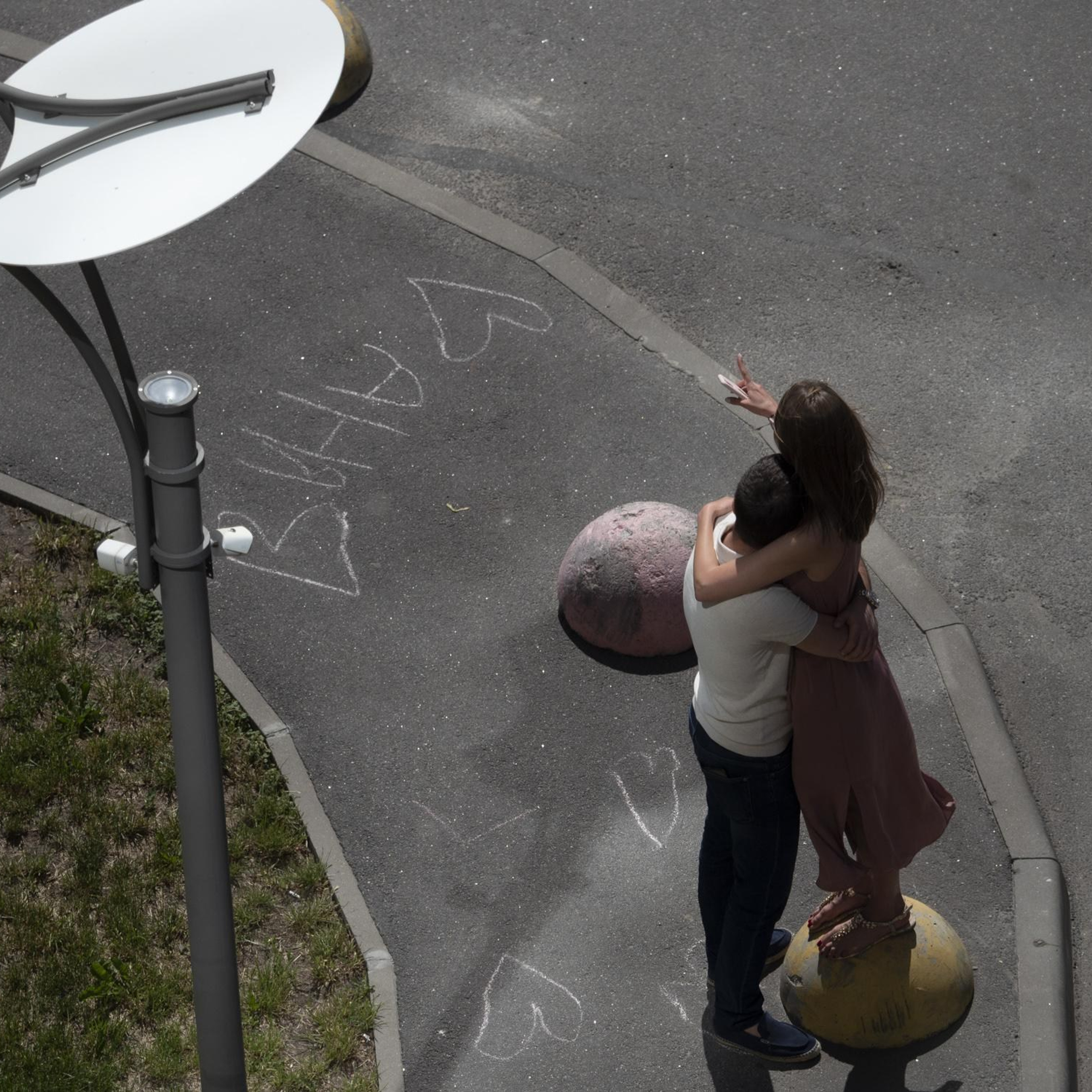 June 14, 2020, A couple of lovers stand on the street waiting for a taxi. To this day, many of the lockdown restrictions have already been lifted or ignored by people.