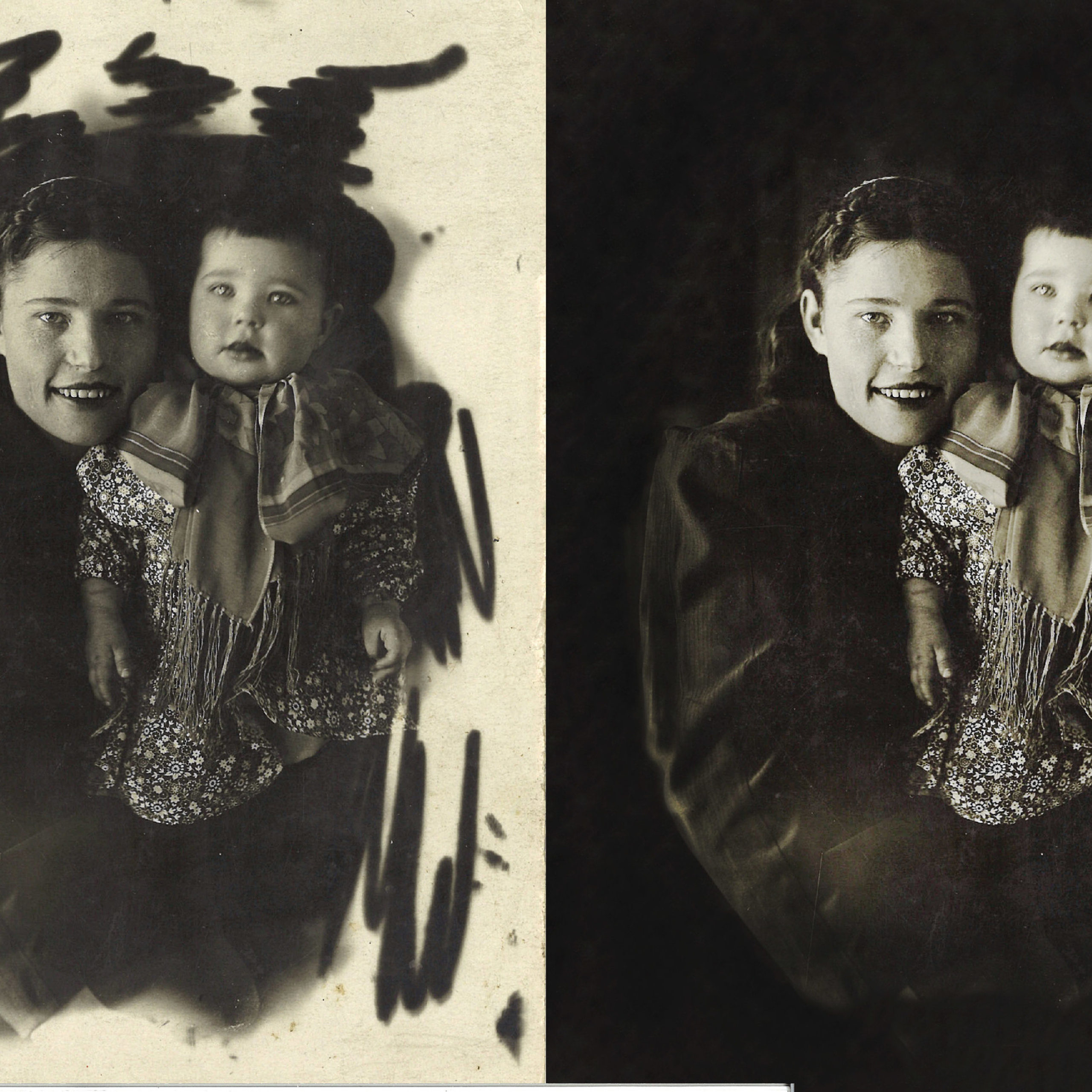 Фото до и после. Стоимость такой работы 500 р