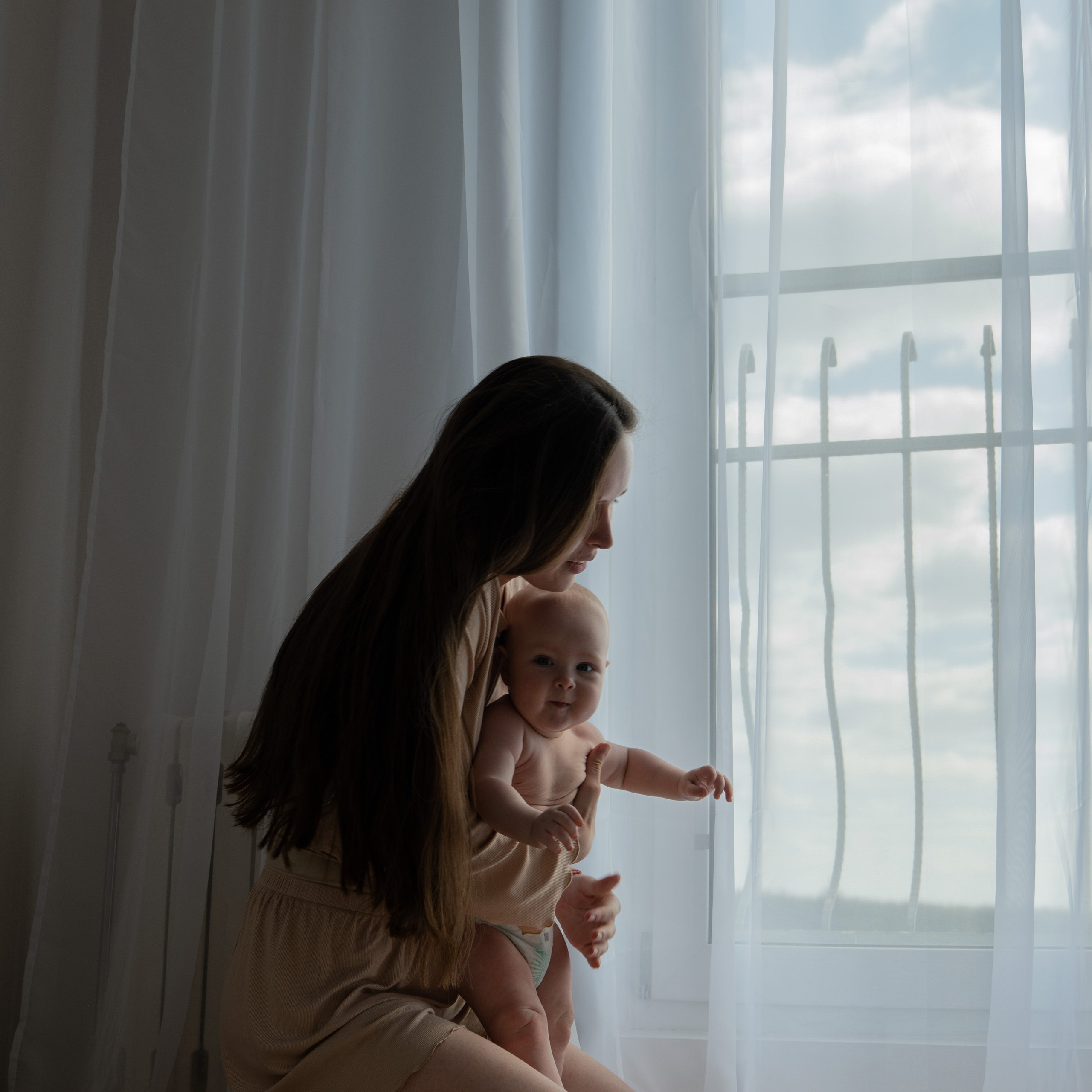 Мама и малыш 6 мес