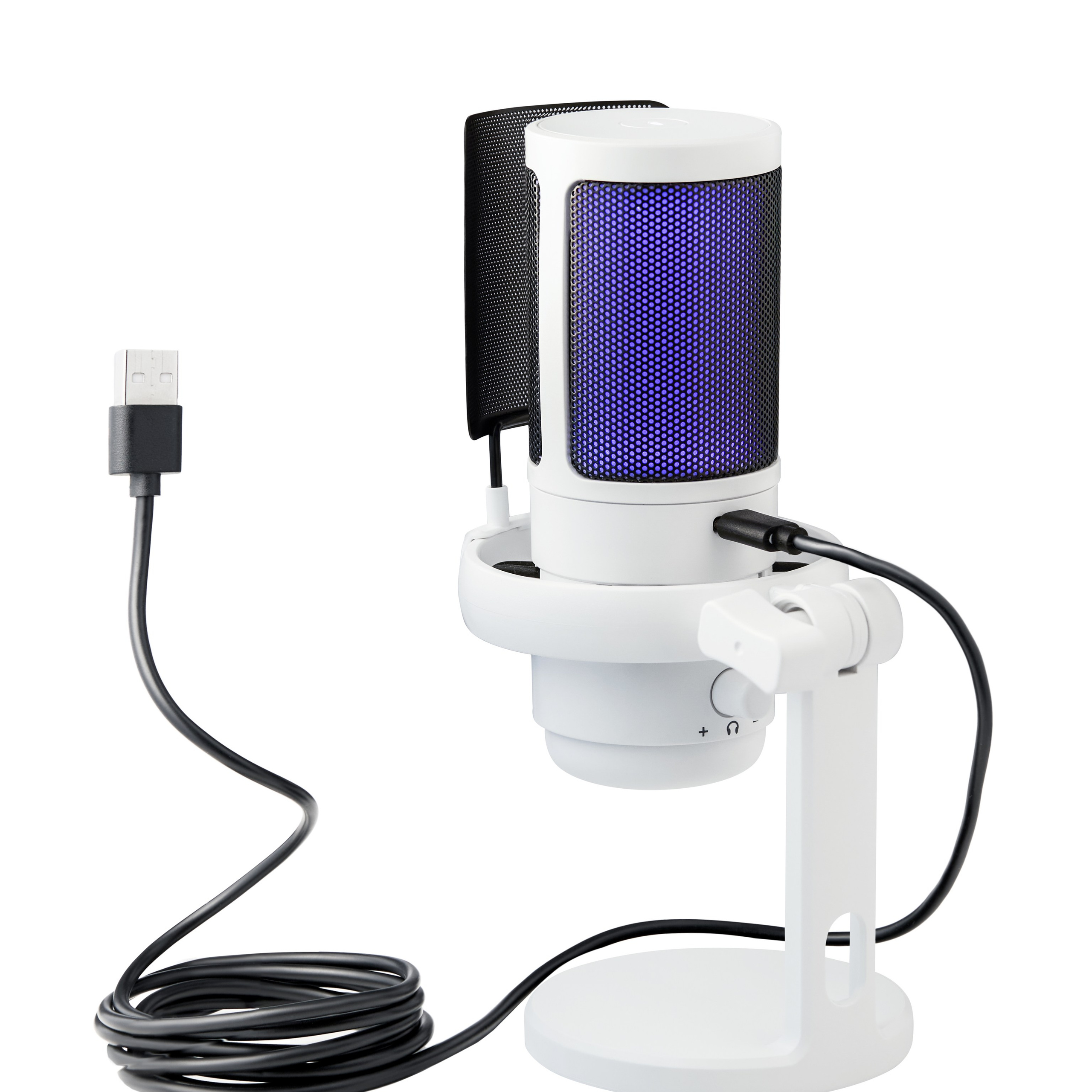 Микрофон и гаджеты на белом фоне — фото для карточки товара WB/Ozon