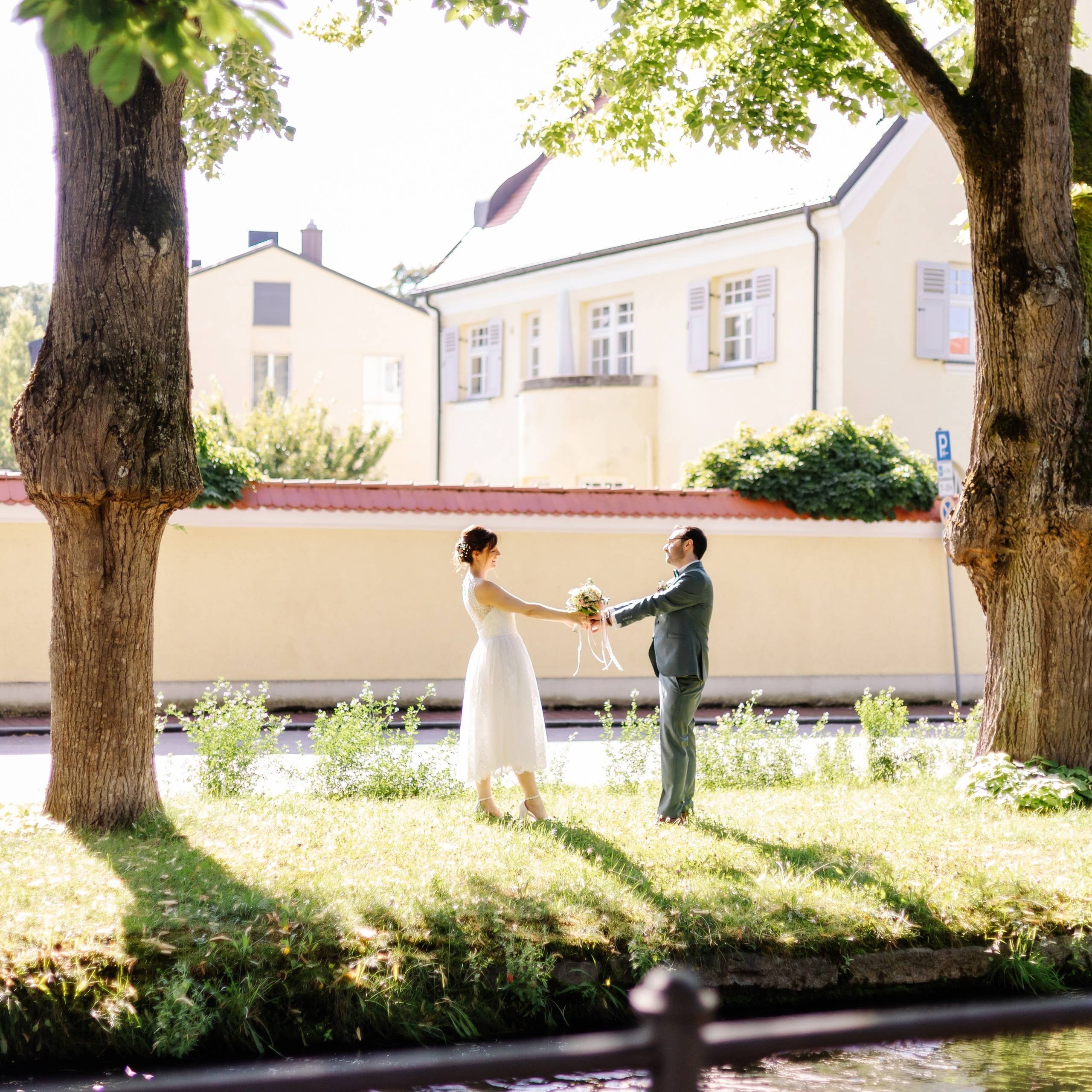 Свадебная фотосессия в парке Исманинга — фотограф Исманинг. Семейный фотограф в Мюнхене Даша Антипина