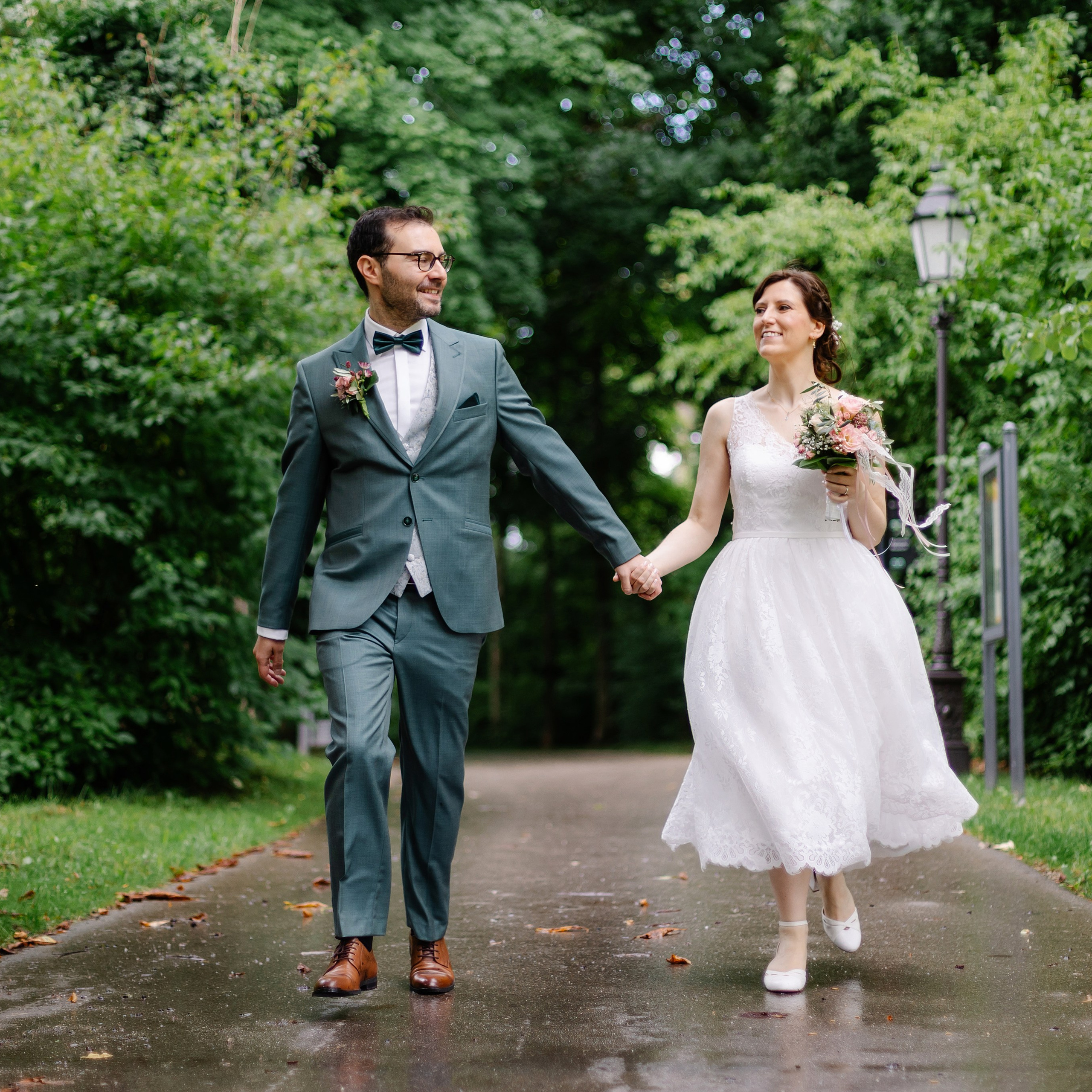 Свадебная фотосессия в парке Исманинга — фотограф Исманинг. Семейный фотограф в Мюнхене Даша Антипина