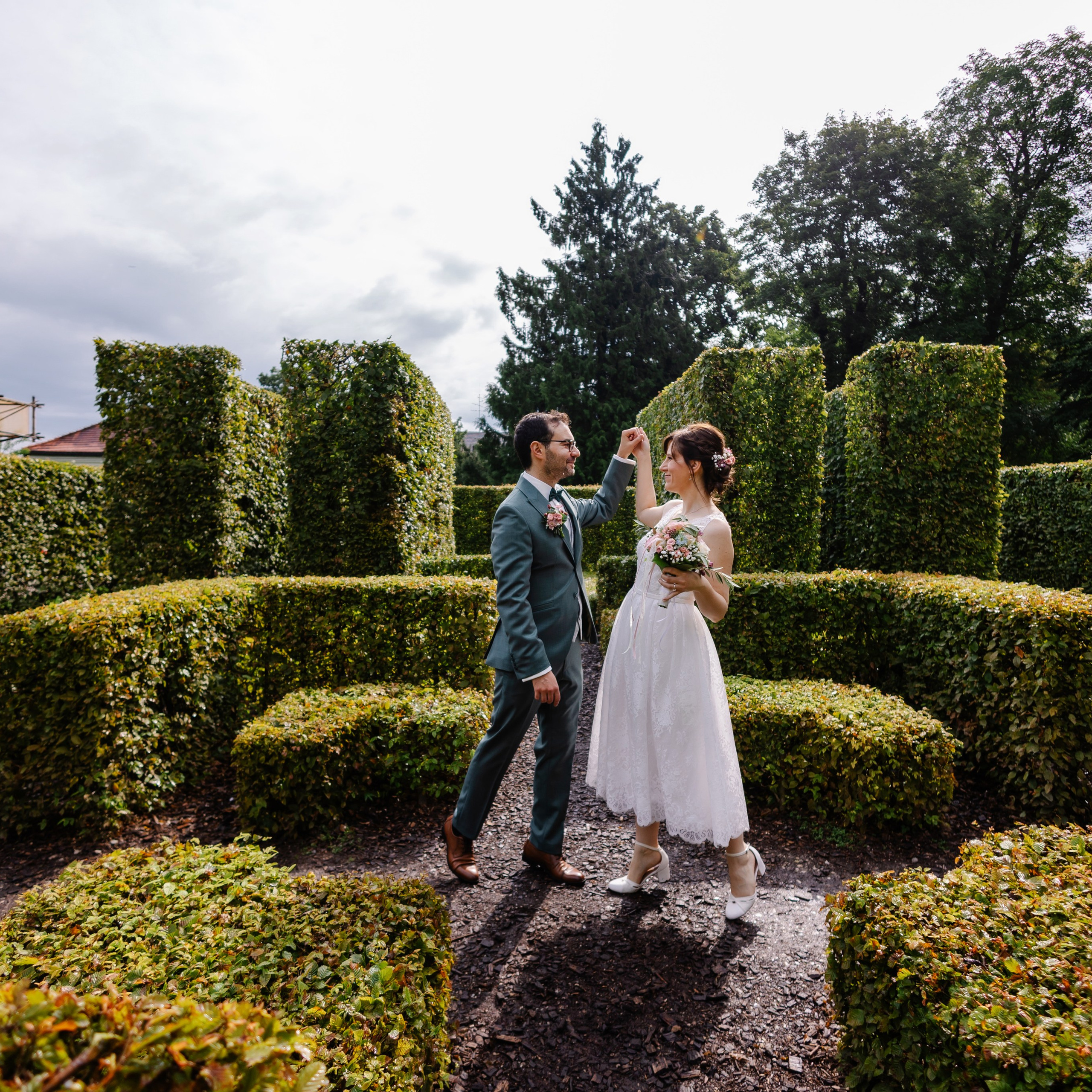 Свадебная фотосессия в парке Исманинга — фотограф Исманинг. Семейный фотограф в Мюнхене Даша Антипина