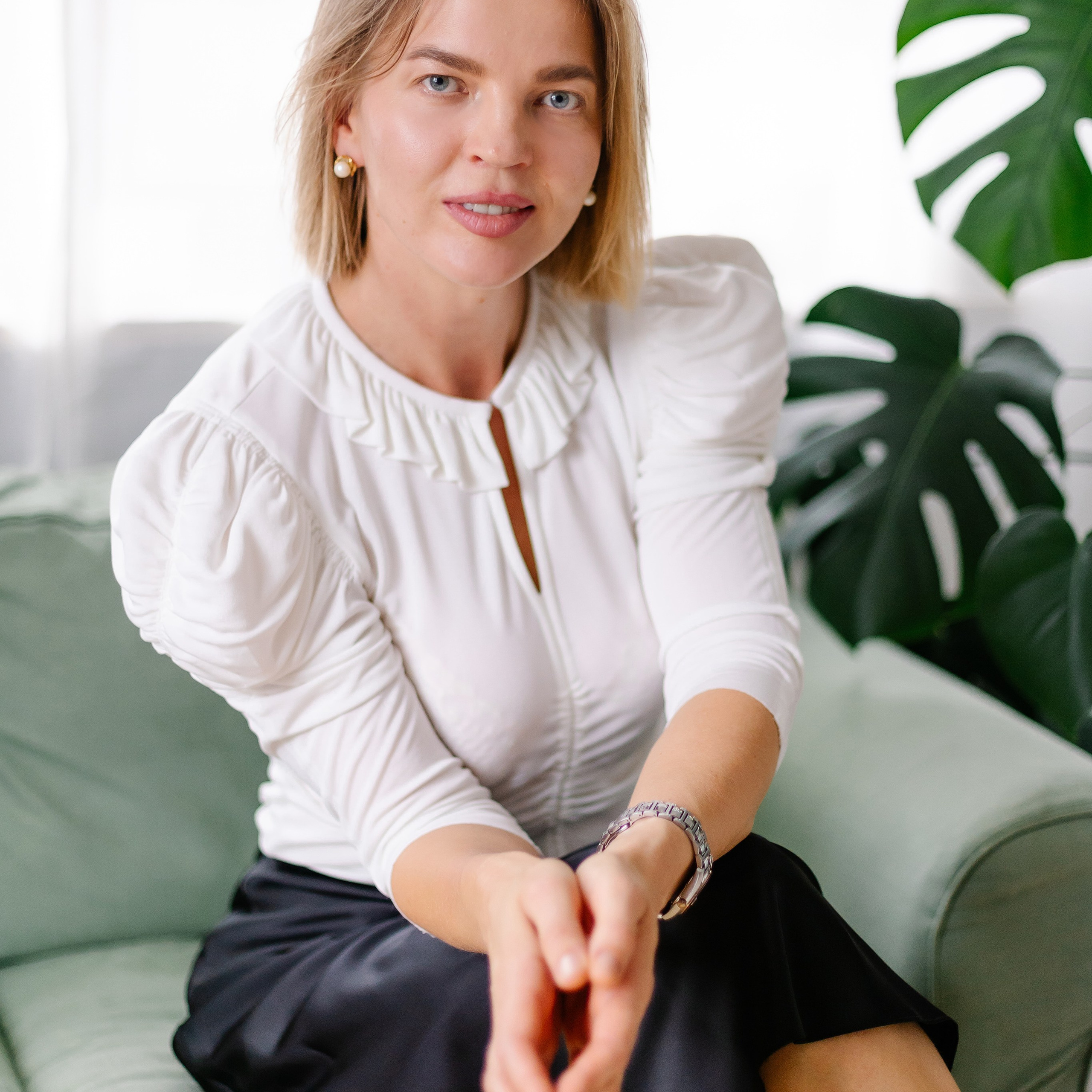 Portraitfotoshooting in meinem Mini-Studio in Ismaning. Fotografin in München Dasha Antipina