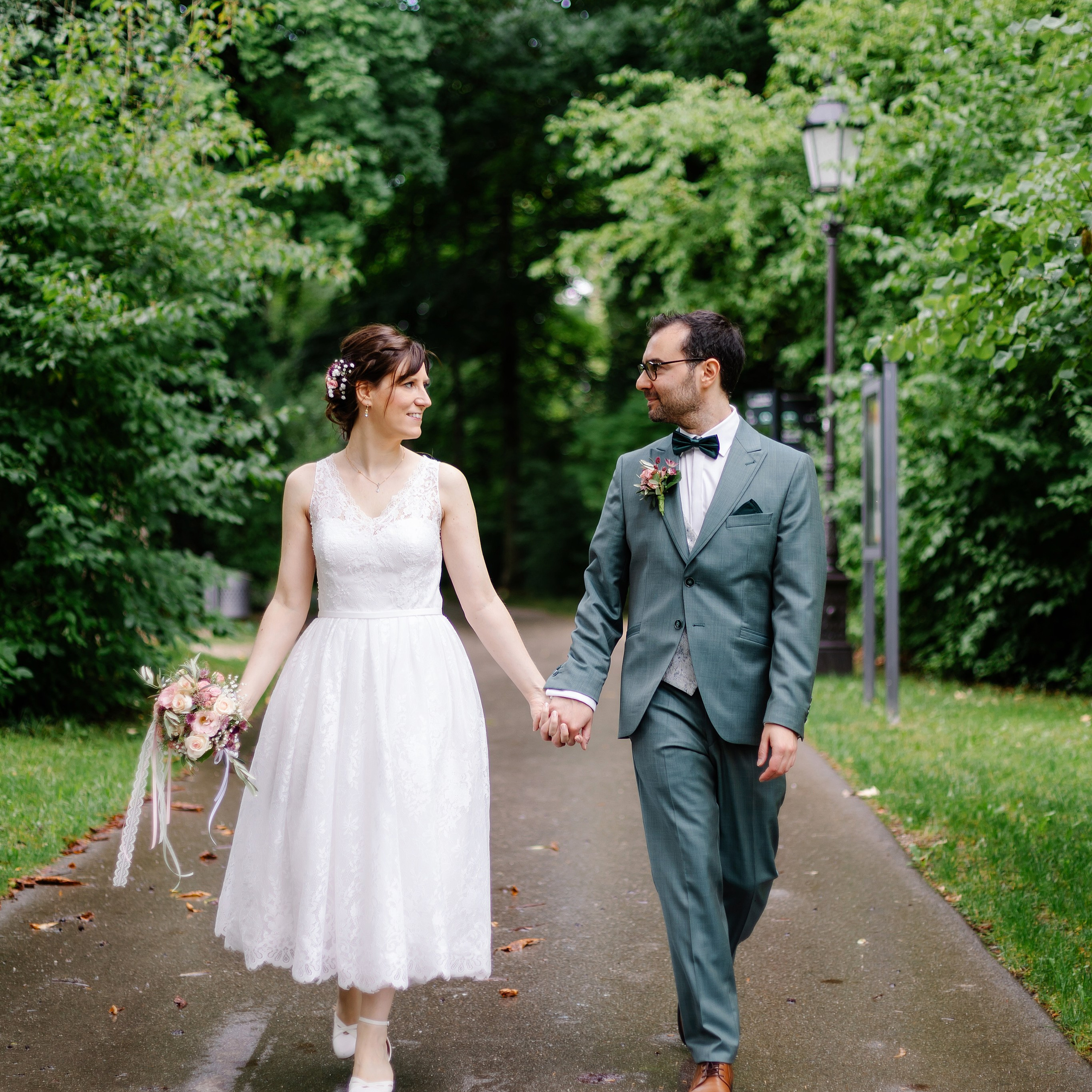 Свадебная фотосессия в парке Исманинга — фотограф Исманинг. Семейный фотограф в Мюнхене Даша Антипина