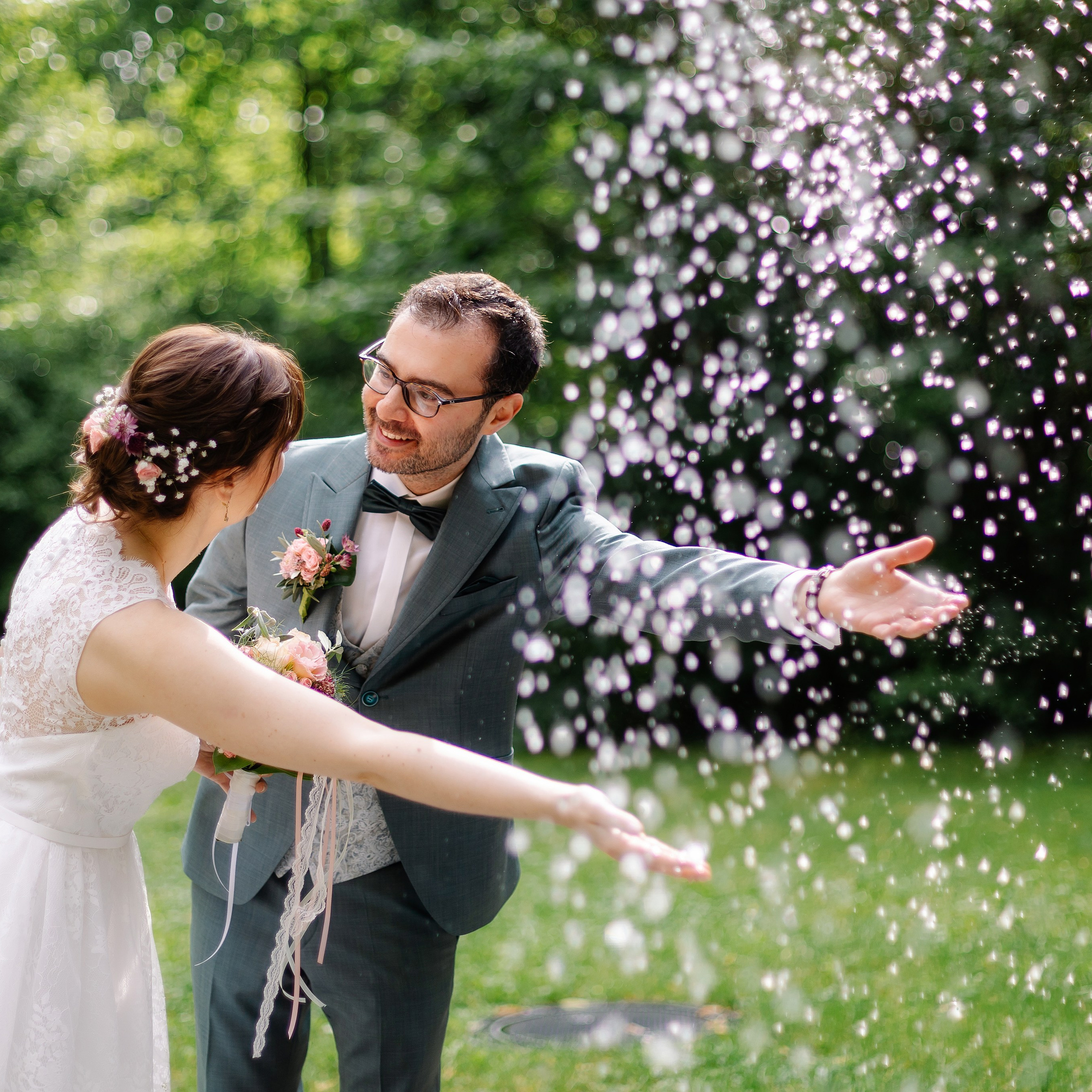 Свадебная фотосессия в парке Исманинга — фотограф Исманинг. Семейный фотограф в Мюнхене Даша Антипина