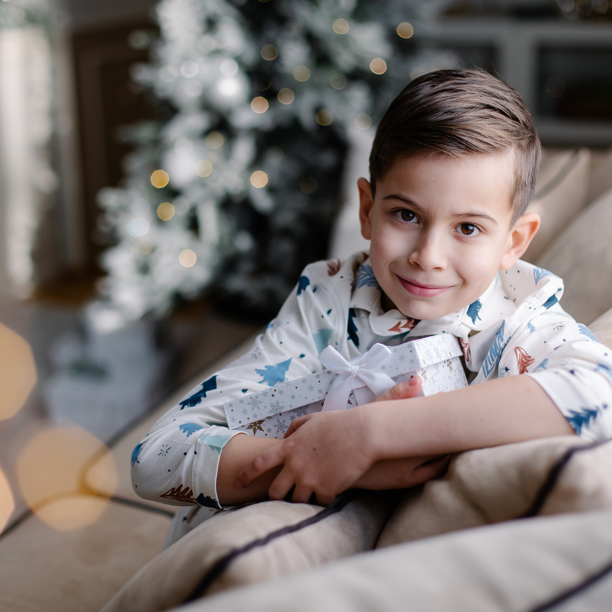 Gemütliches Weihnachtsfotoshooting zu Hause. Fotografin in München Dasha Antipina